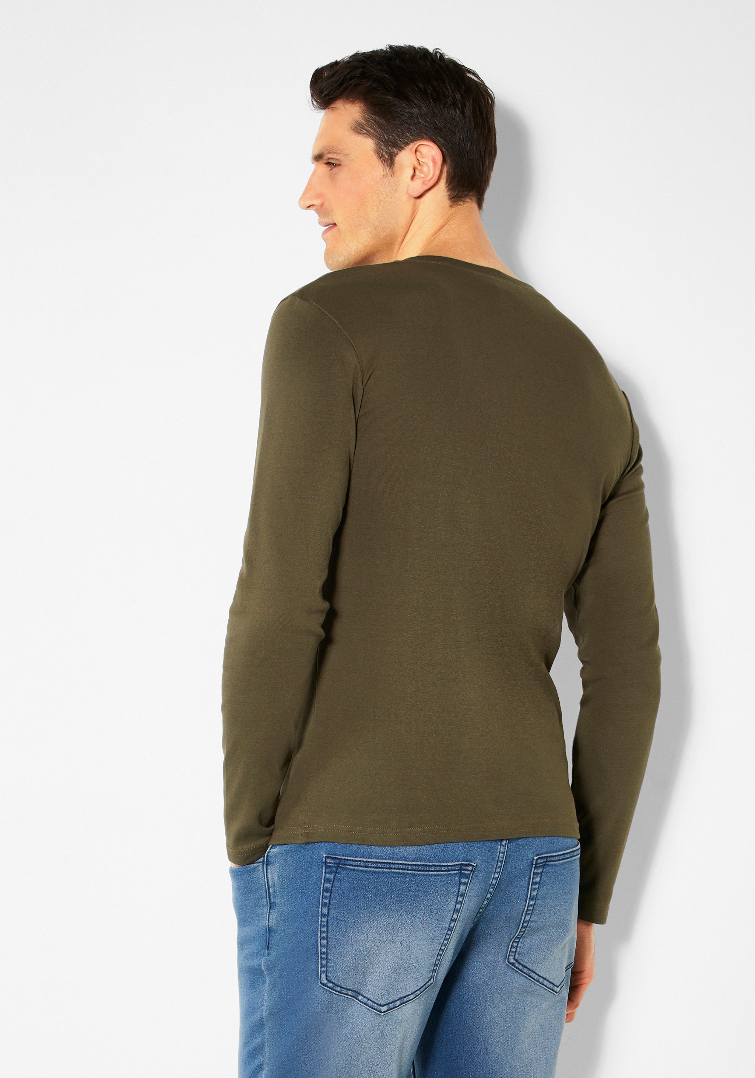 H.I.S Langarmshirt mit aufwendiger Knopfleiste