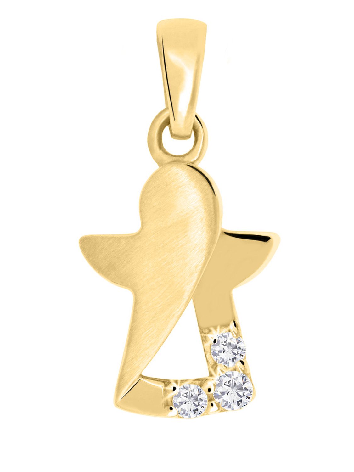 My Gold Engelanhänger Kinder Anhänger Gold 333 Engel Schutzengel - Modern Angel (inkl. Schmuckbox, 1-tlg., Set), Geschenke