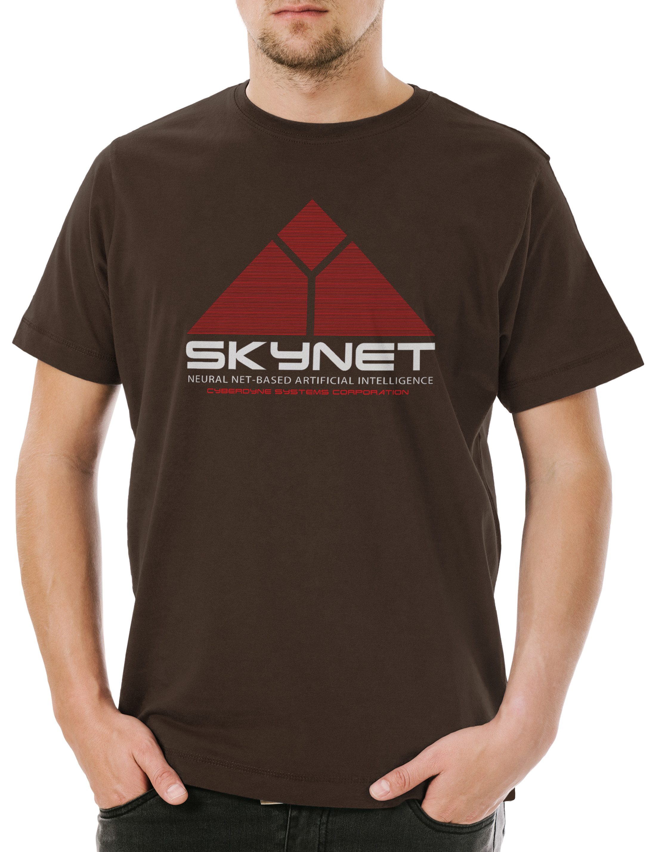 Urban Backwoods Print-Shirt Skynet Herren T-Shirt günstig online kaufen