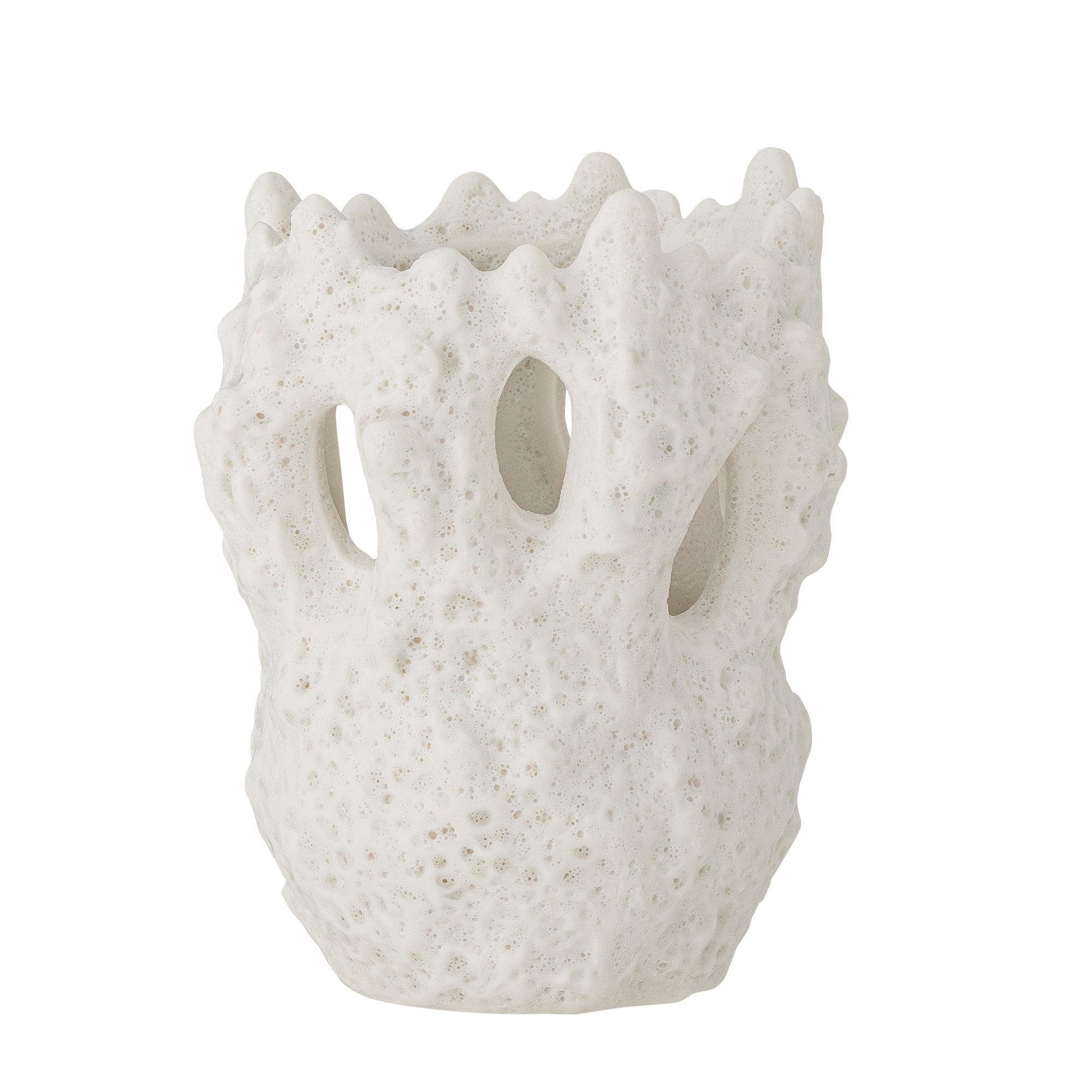 Bloomingville Dekovase Bloomingville Fianna Vase, Weiß, günstig online kaufen