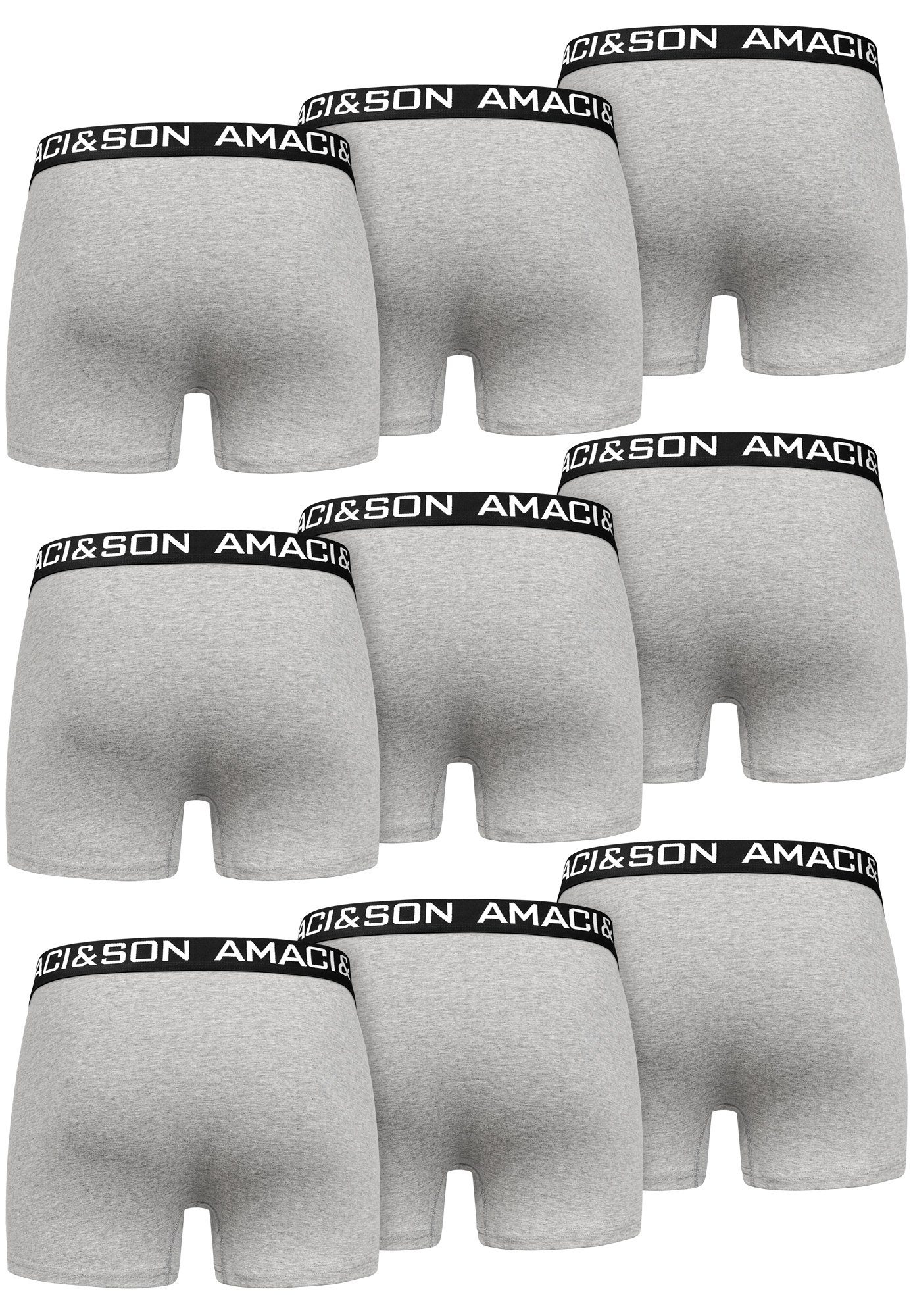 Amaci&Sons Boxershorts LARY 9er Pack Boxershorts (9er-Pack) Herren Baumwolle Männer Unterhose Unterwäsche
