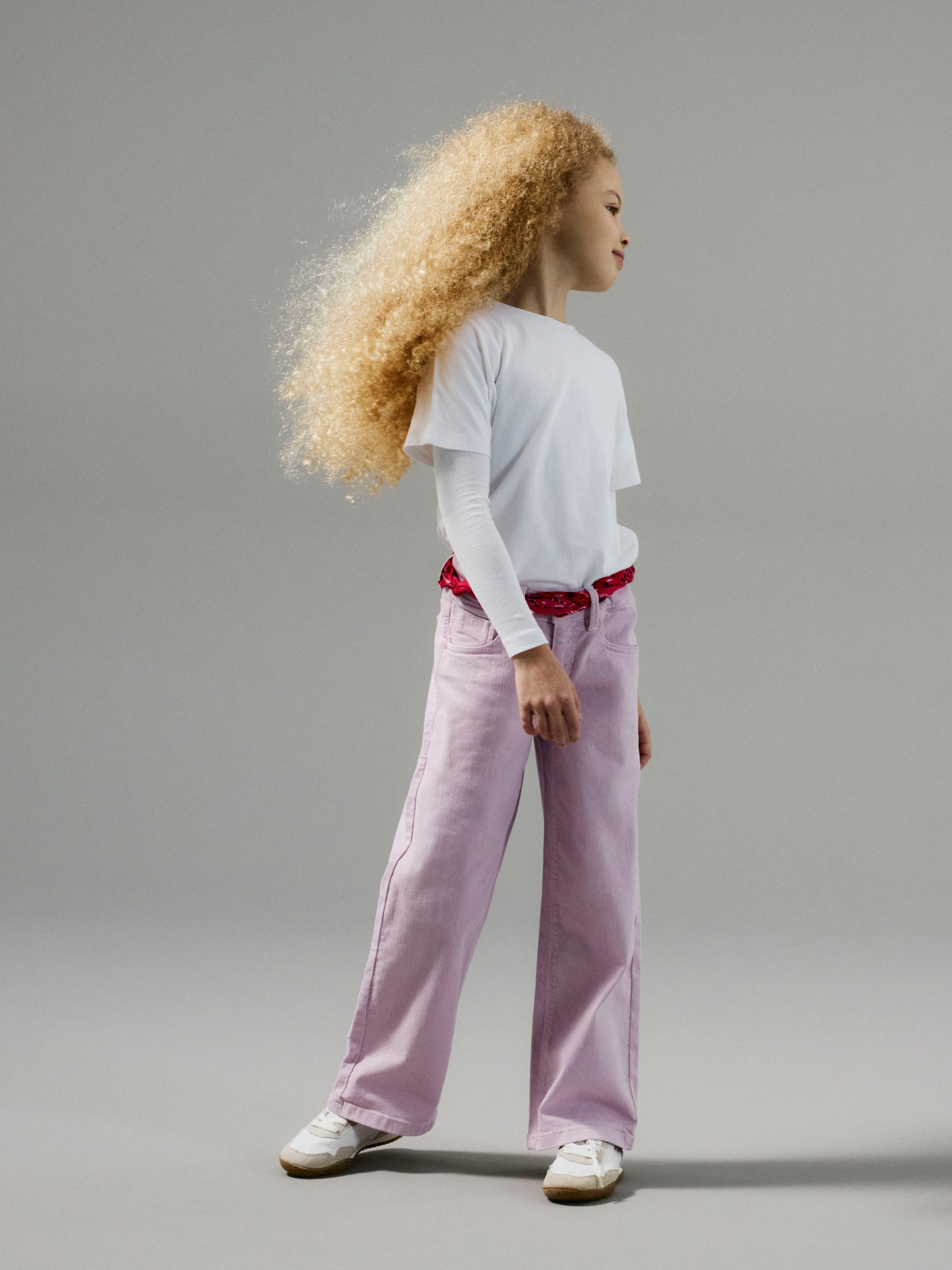 Name It 5-Pocket-Hose NKFROSE WIDE TWI PANT 1115-TP NOOS Baumwollmischung, regular fit, verstellbarer Bund
