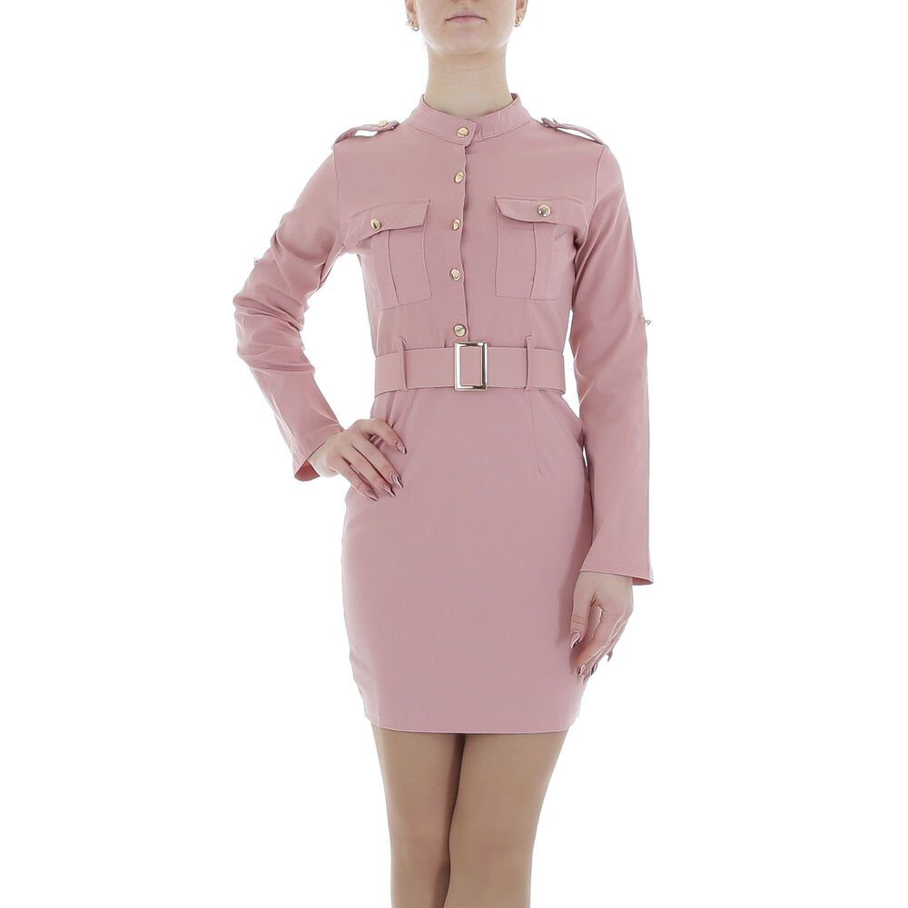 Ital-Design Minikleid Damen Freizeit Stretch Blusenkleid günstig online kaufen