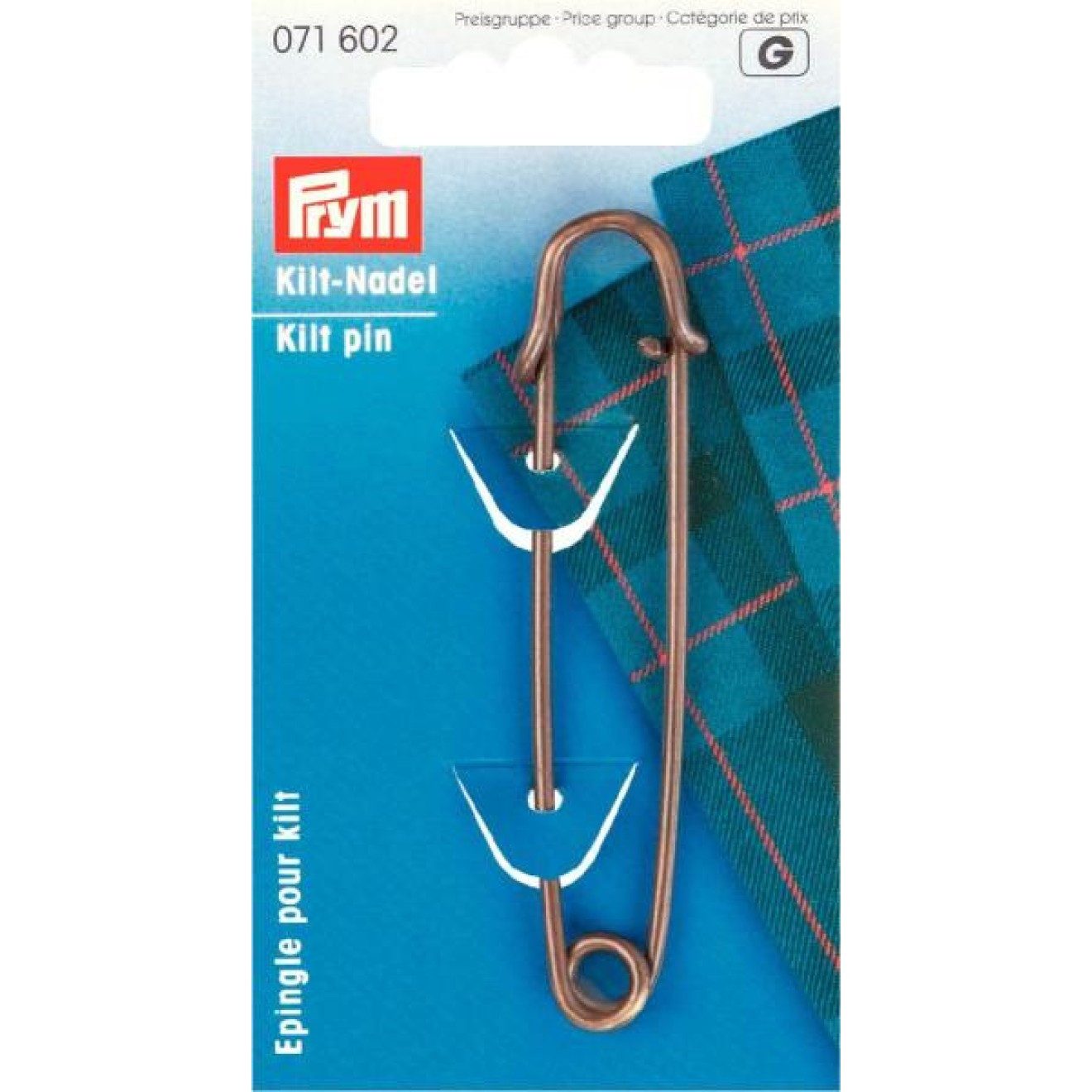 Prym Stricknadeln Kiltnadel 76 mm bronze 1 St