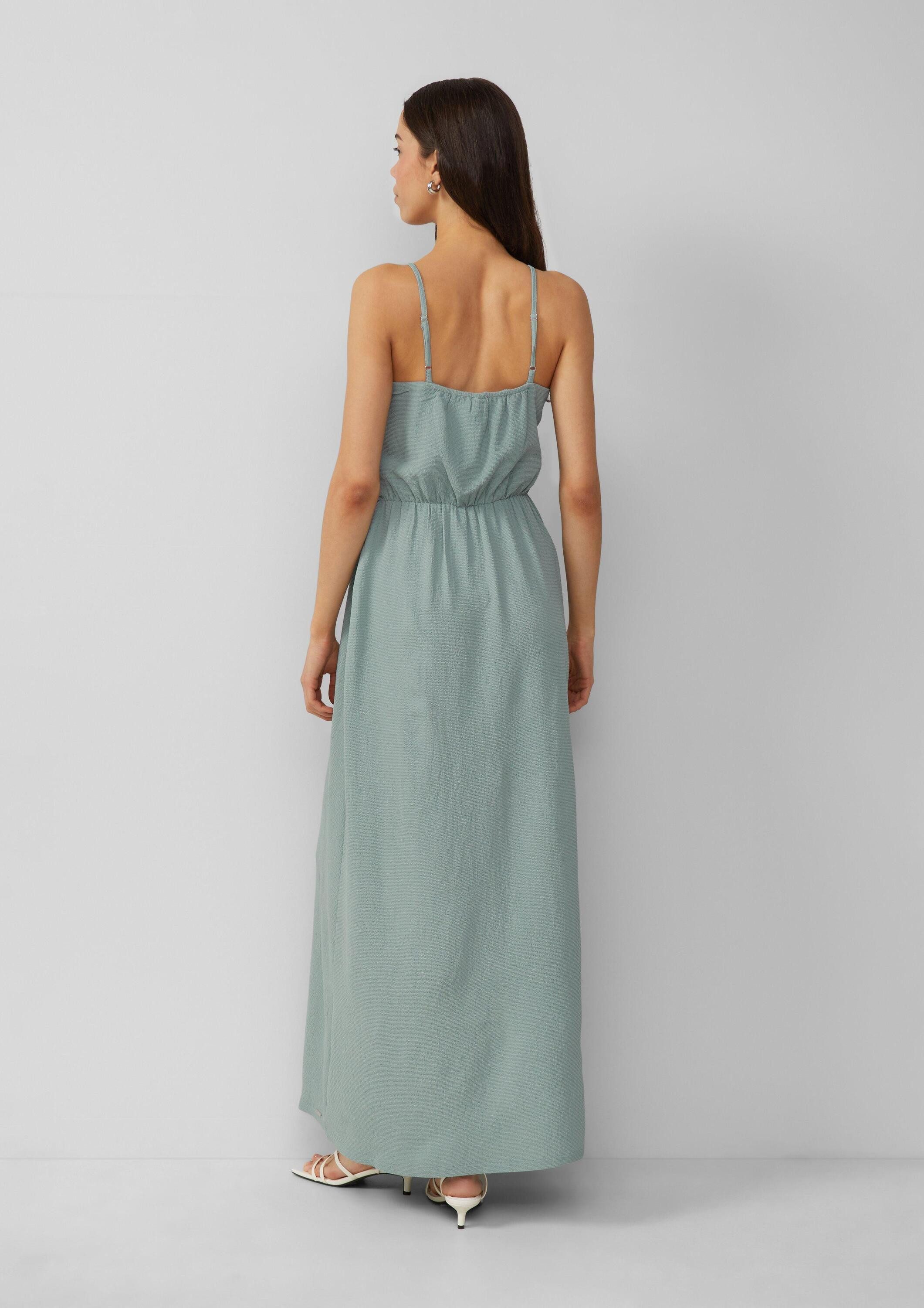 QS Maxikleid Kleid Langes Kleid mit Spaghettiträgern