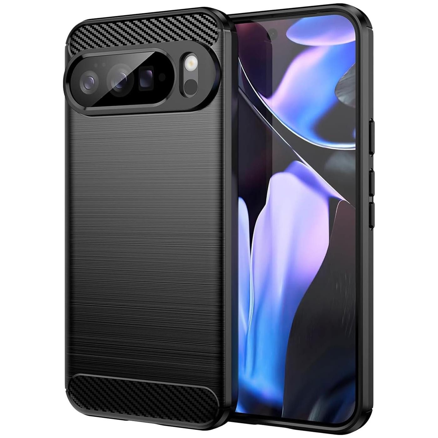 CoolGadget Handyhülle Carbon Handy Hülle für Google Pixel 10 Pro XL 6,8 Zoll, robuste Telefonhülle Case Schutzhülle für Pixel 10 Pro XL Hülle