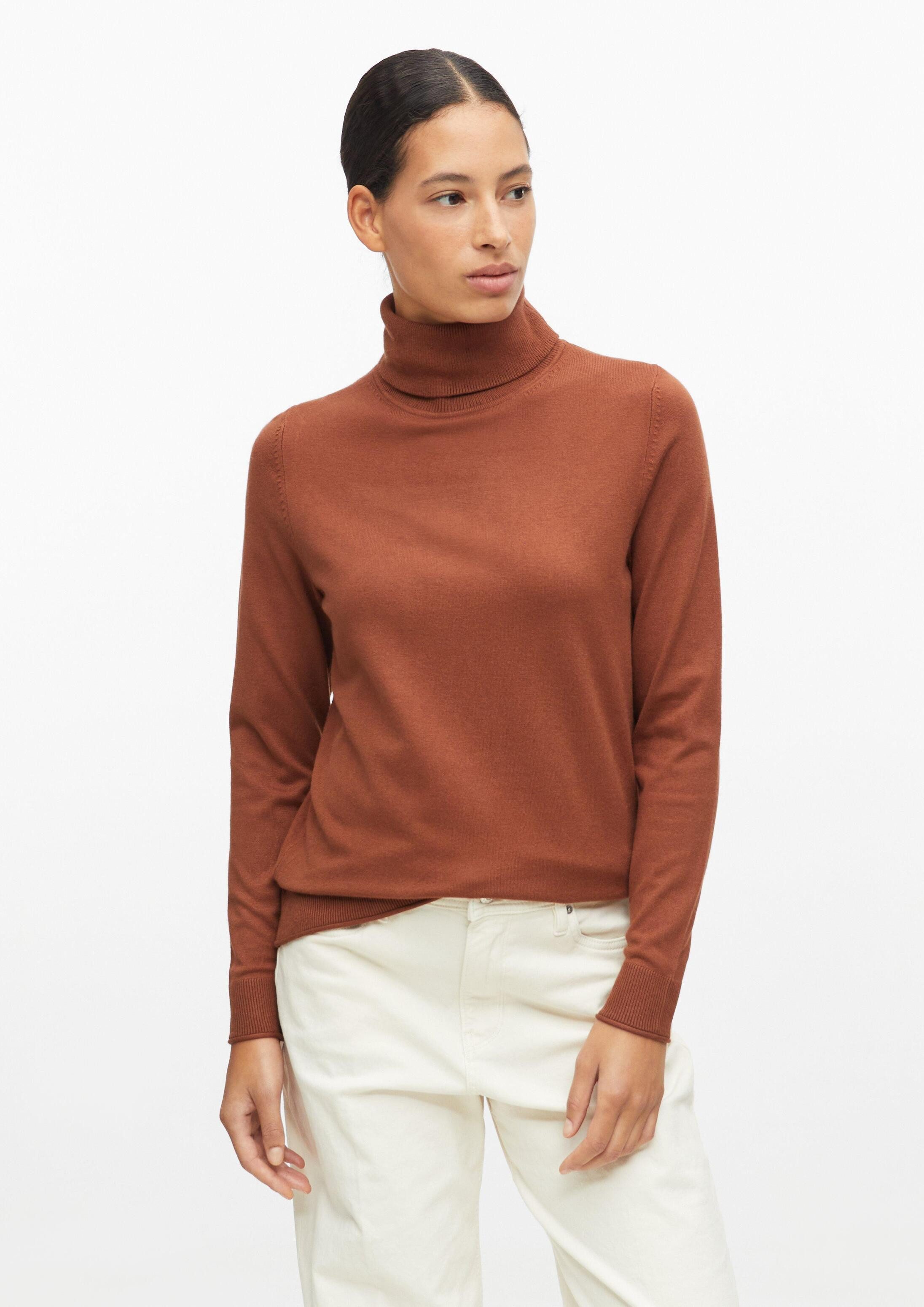 s.Oliver Longpullover Strickpullover Rollkragenpullover aus Viskosemix