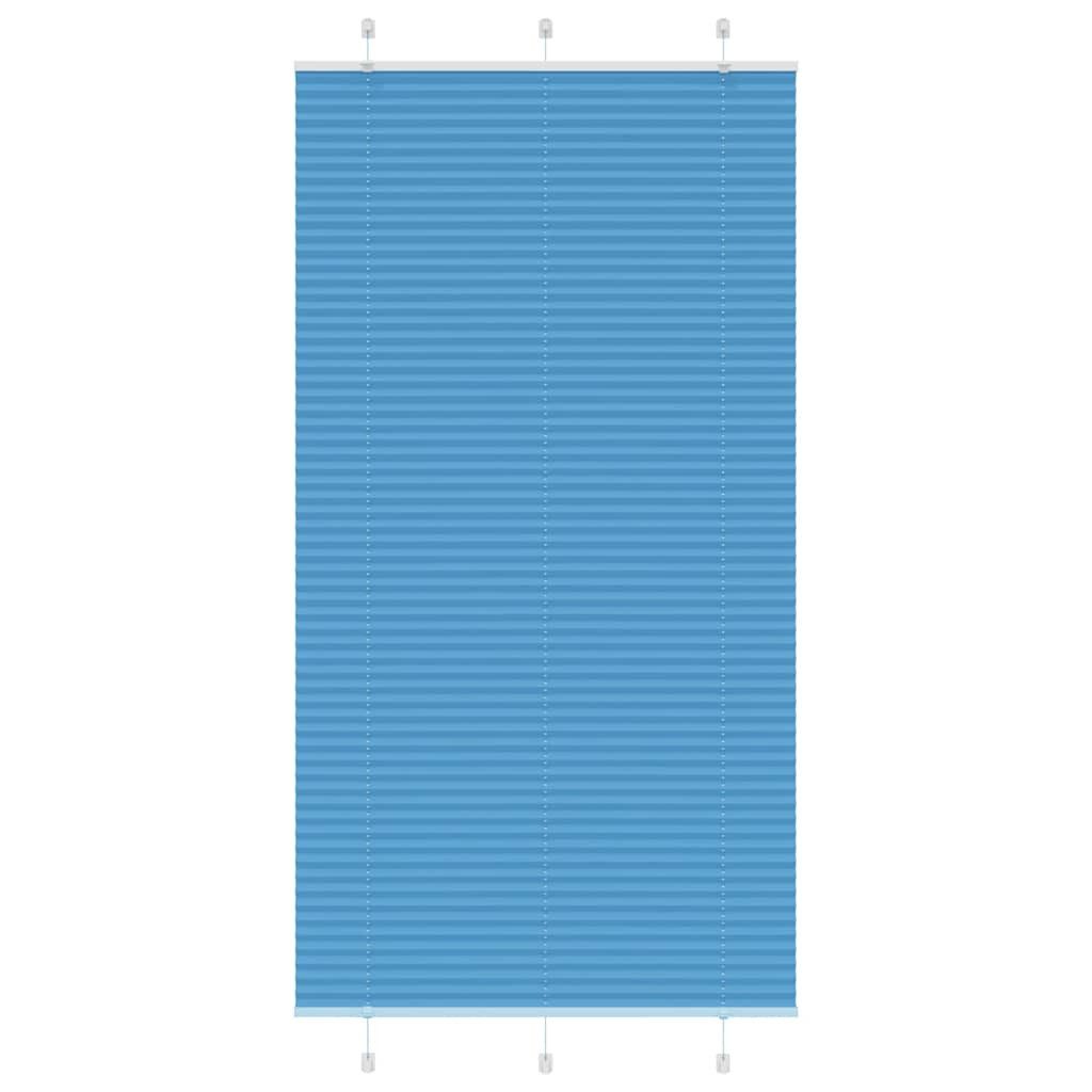 vidaXL Jalousie 110 x 200 cm Plissee Blau 110x200 cm Stoffbreite 109,4 cm Polyester