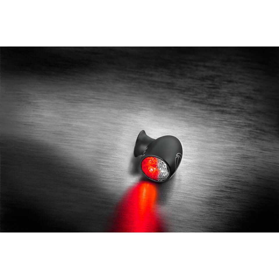 Kellermann Bremslicht Atto DF, Rück-/Bremslicht Blinker, schwarz, klares Glas, Stück