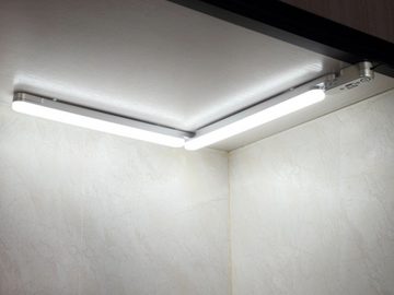 REV LED Unterbauleuchte, Dimmfunktion, LED fest integriert, Warmweiß, 2x 32,4cm Küchen Unterbaulampe für indirekte Beleuchtung