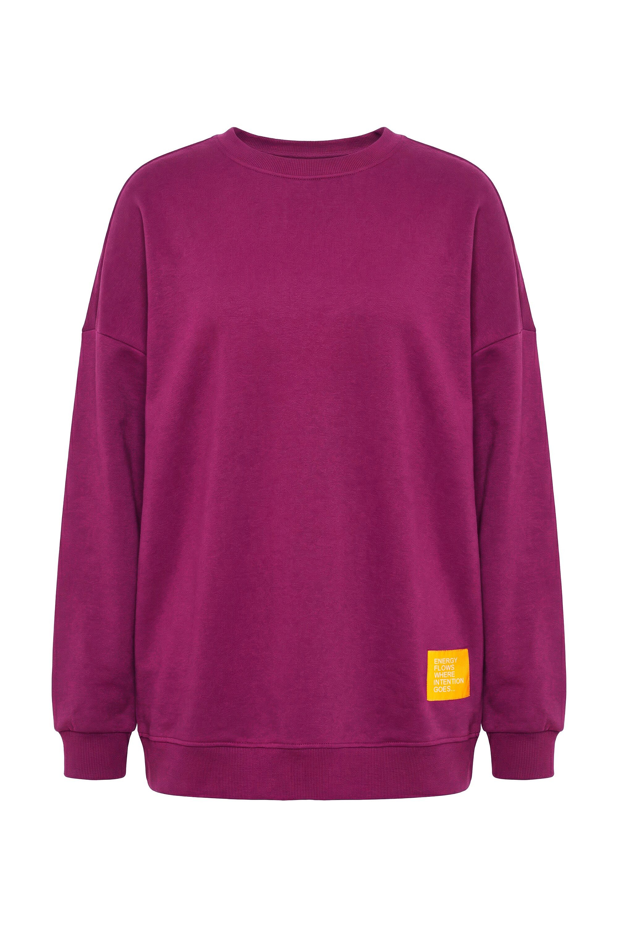 Sweatshirt Sweatshirt oversized Statement Patch Langarm