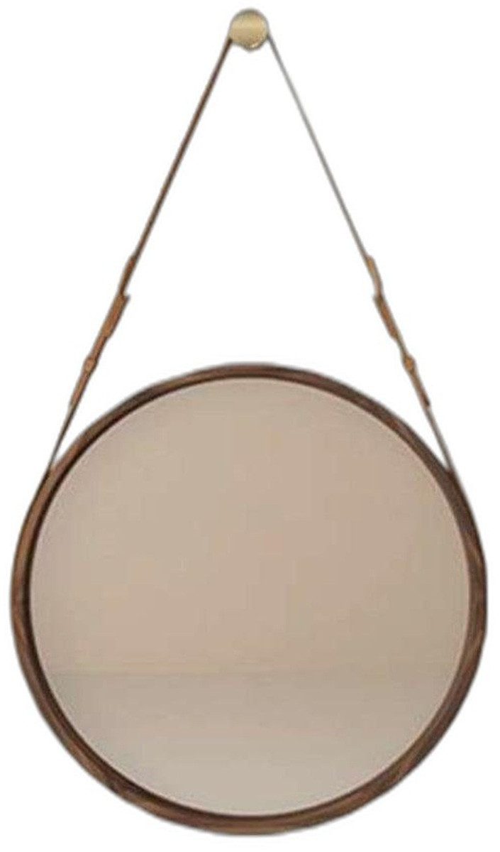 Xlmoebel Wandspiegel Gerahmter Spiegel mit braunem Naturrahmen und eleganter Optik (1-St., Spiegel), Hergestellt in Europa