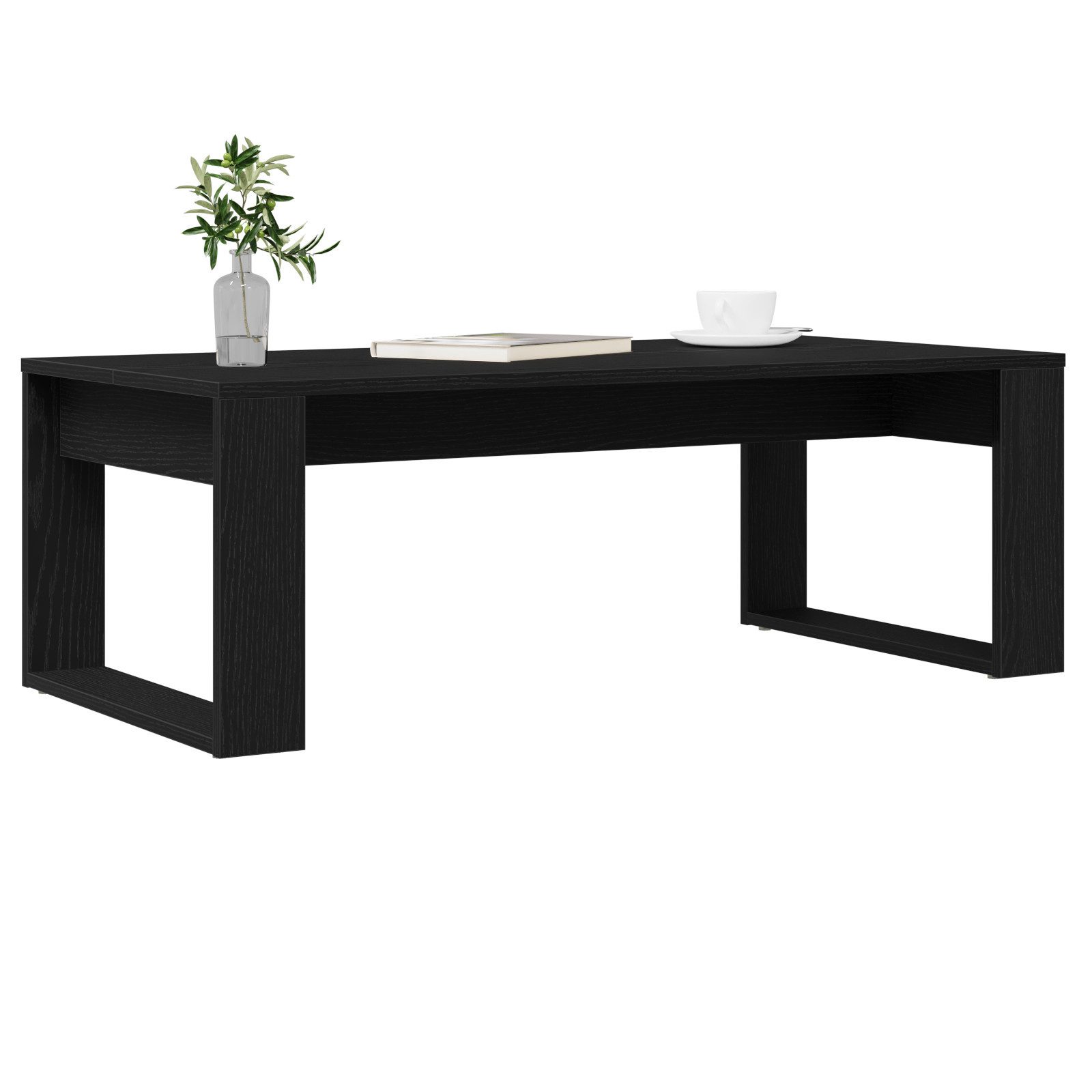 vidaXL Couchtisch Couchtisch Schwarz Eiche 102x50x35 günstig online kaufen