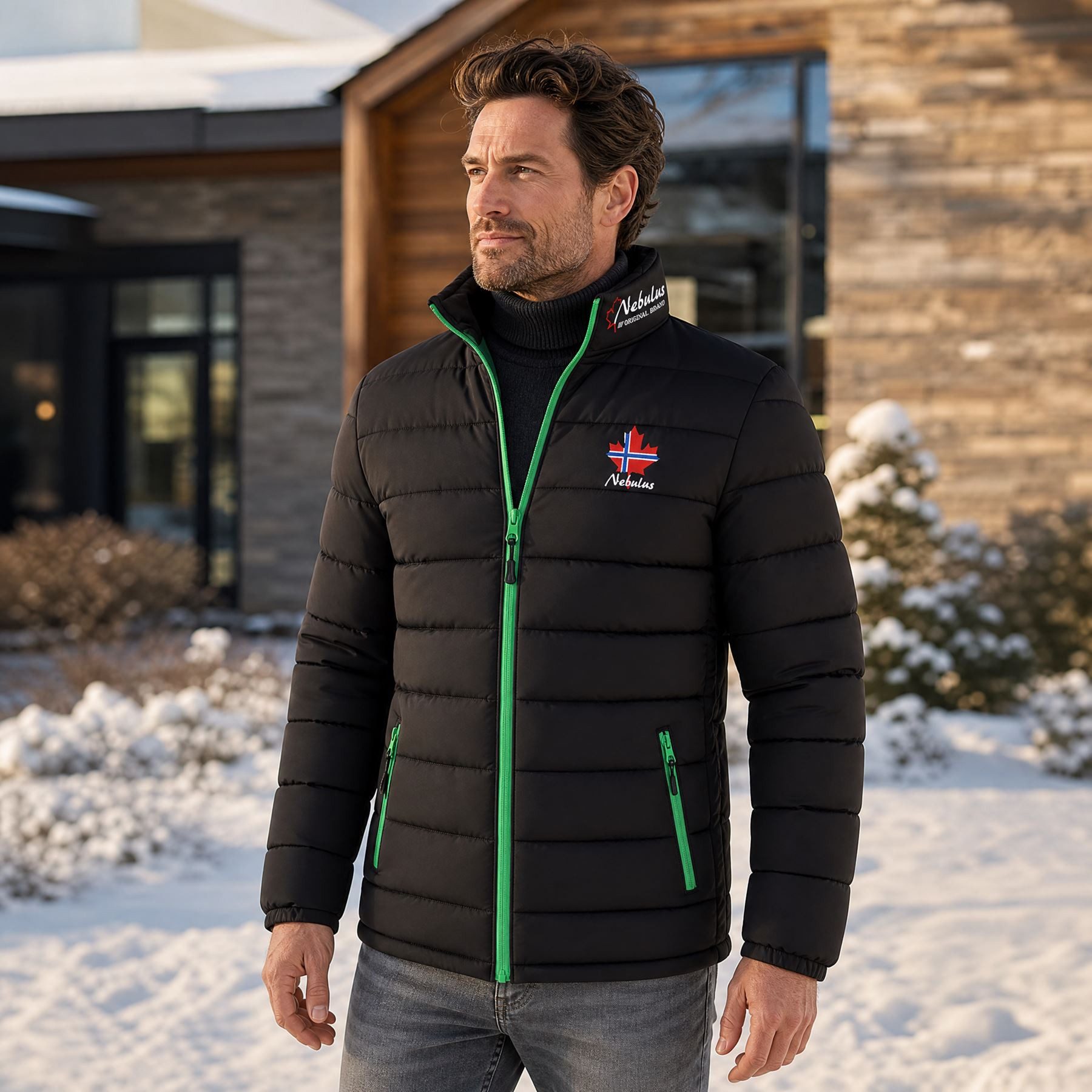 Nebulus Winterjacke SÖLDEN, P2204 - Herren, schwarz, 3XL