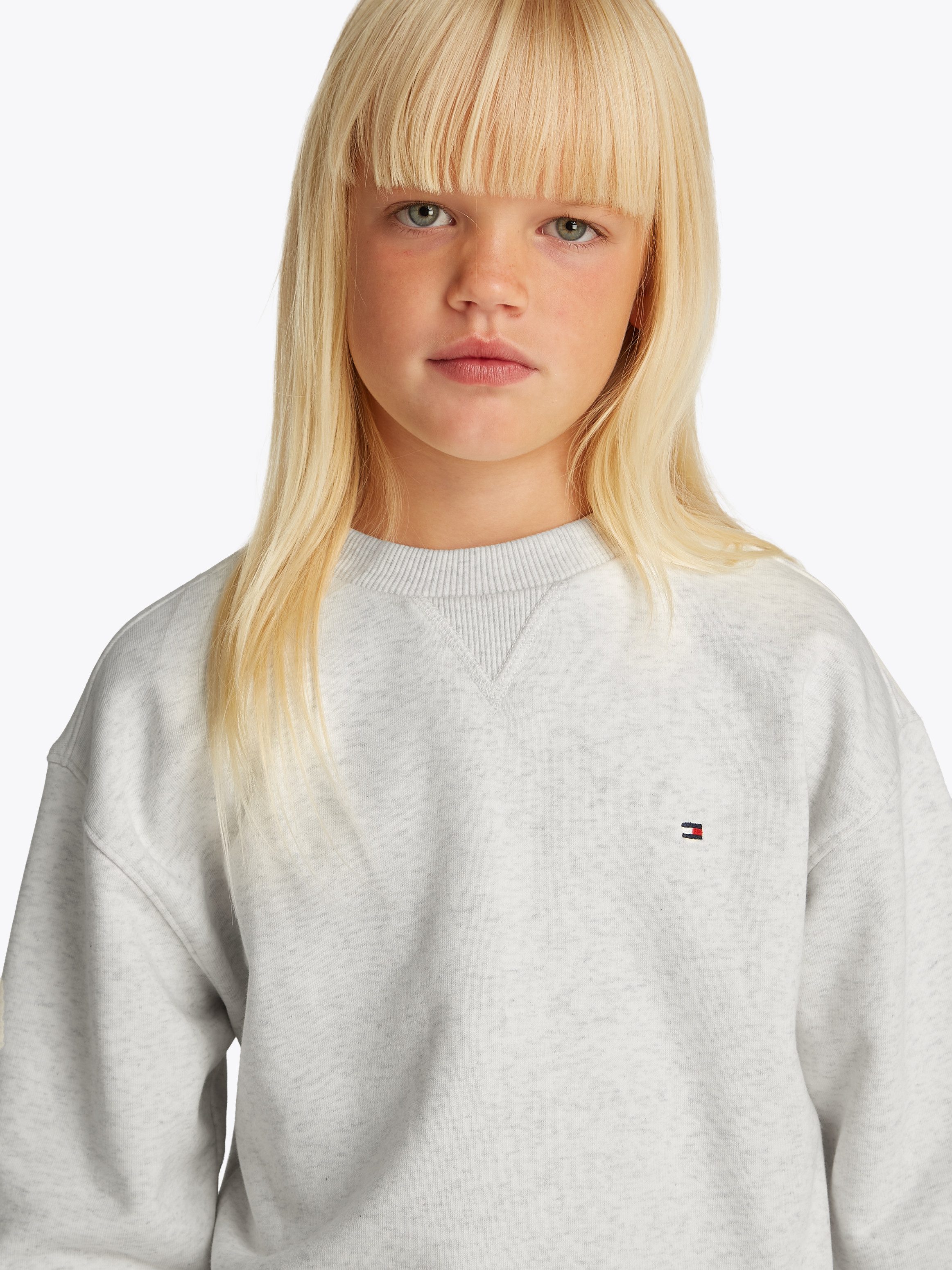 Tommy Hilfiger Sweatshirt U TIMELESS SWEATSHIRT mit Logostickerei