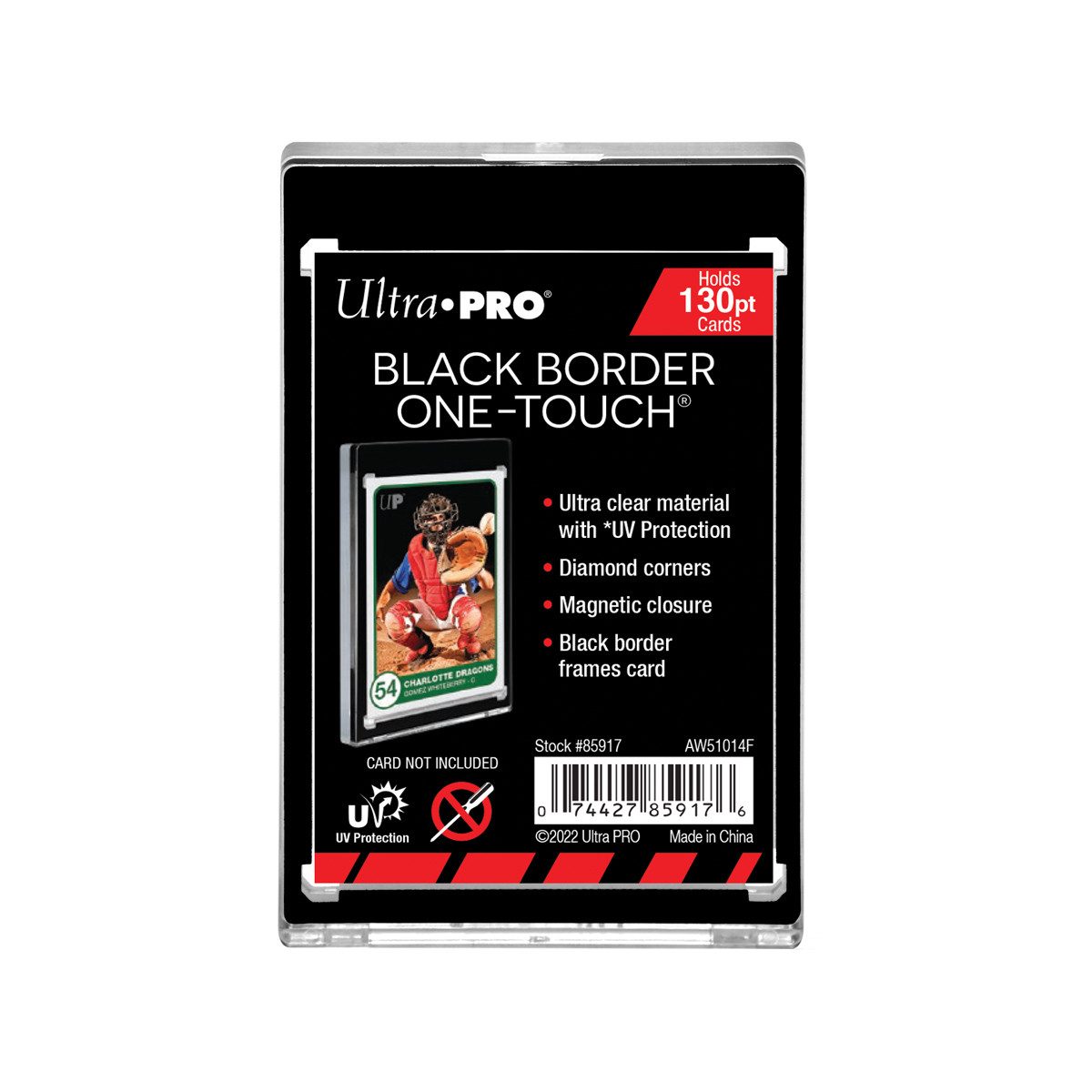UltraPRO Sammelkarte Black Border - UV One Touch Magnetic Holder 130PT