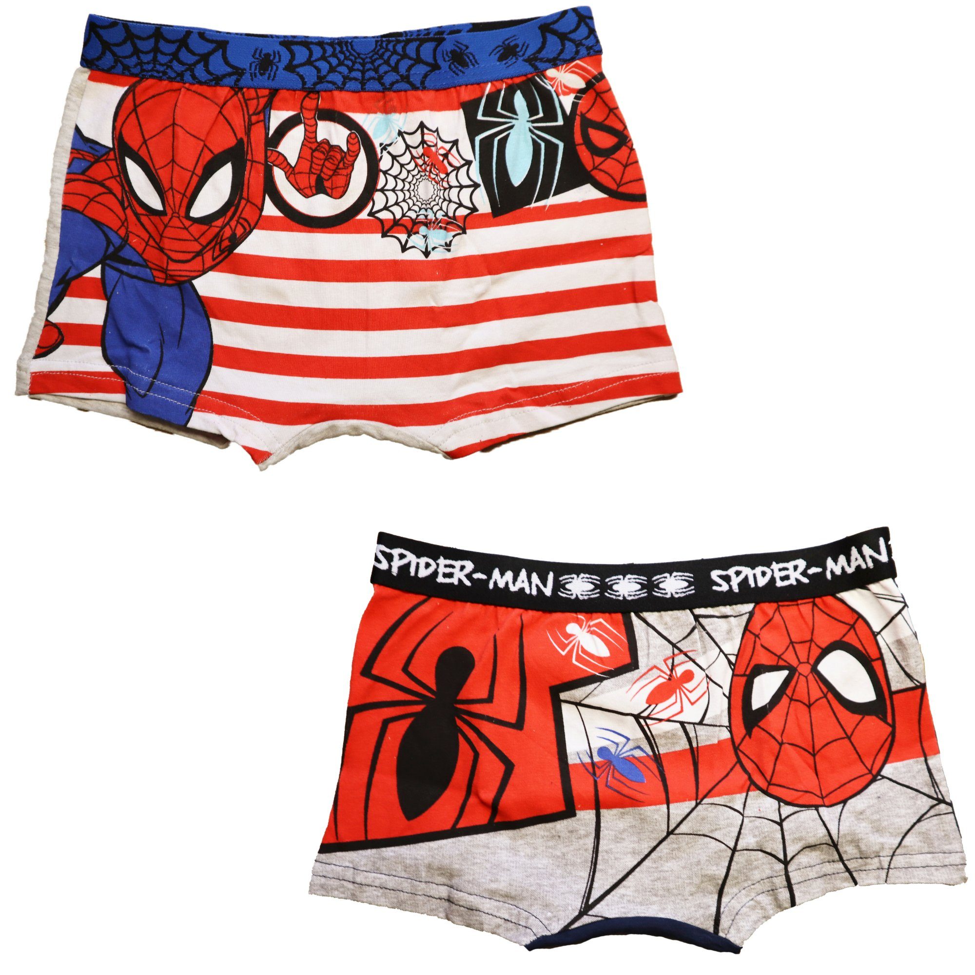 Faial Voorloper Allemaal MARVEL Boxershorts Spider-Man Kinder Unterwäsche 2er Pack Gr. 92 bis 128
