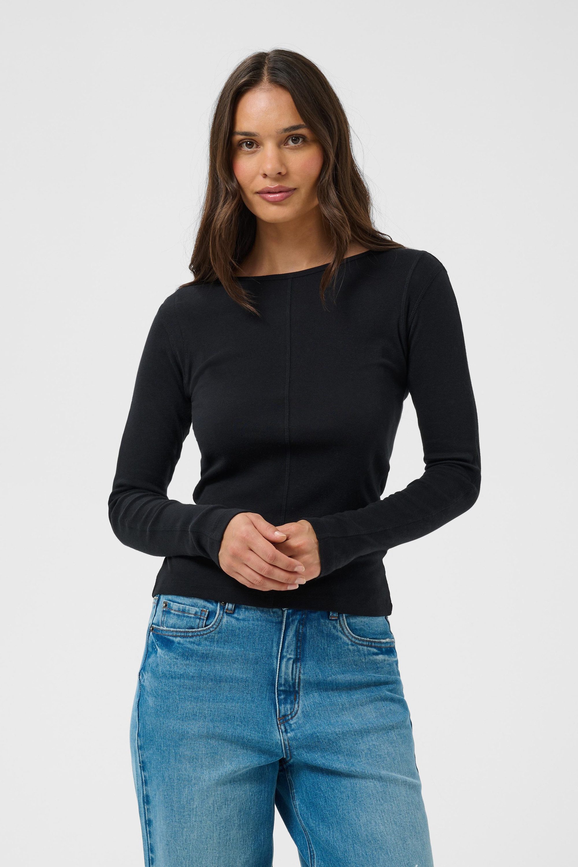 KAFFE T-Shirt Langarm-Shirt KAgretchen