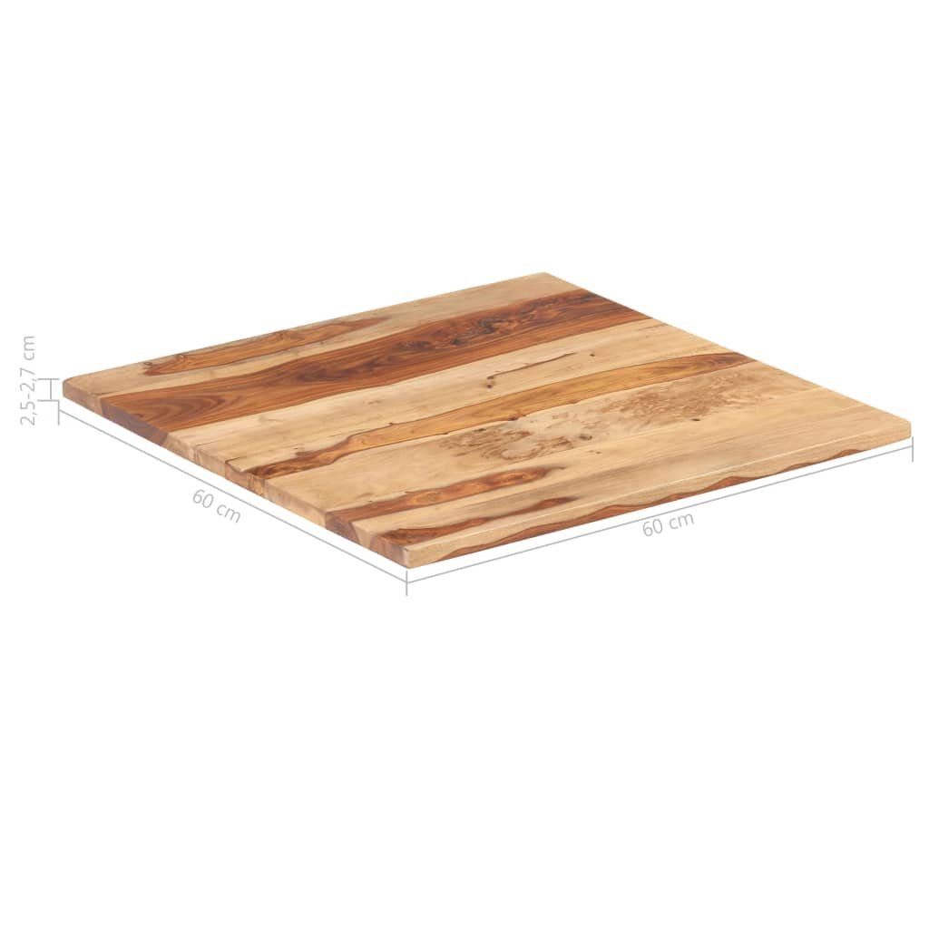 furnicato Tischplatte Massivholz St) (1 cm mm 60×60 25-27 Palisander