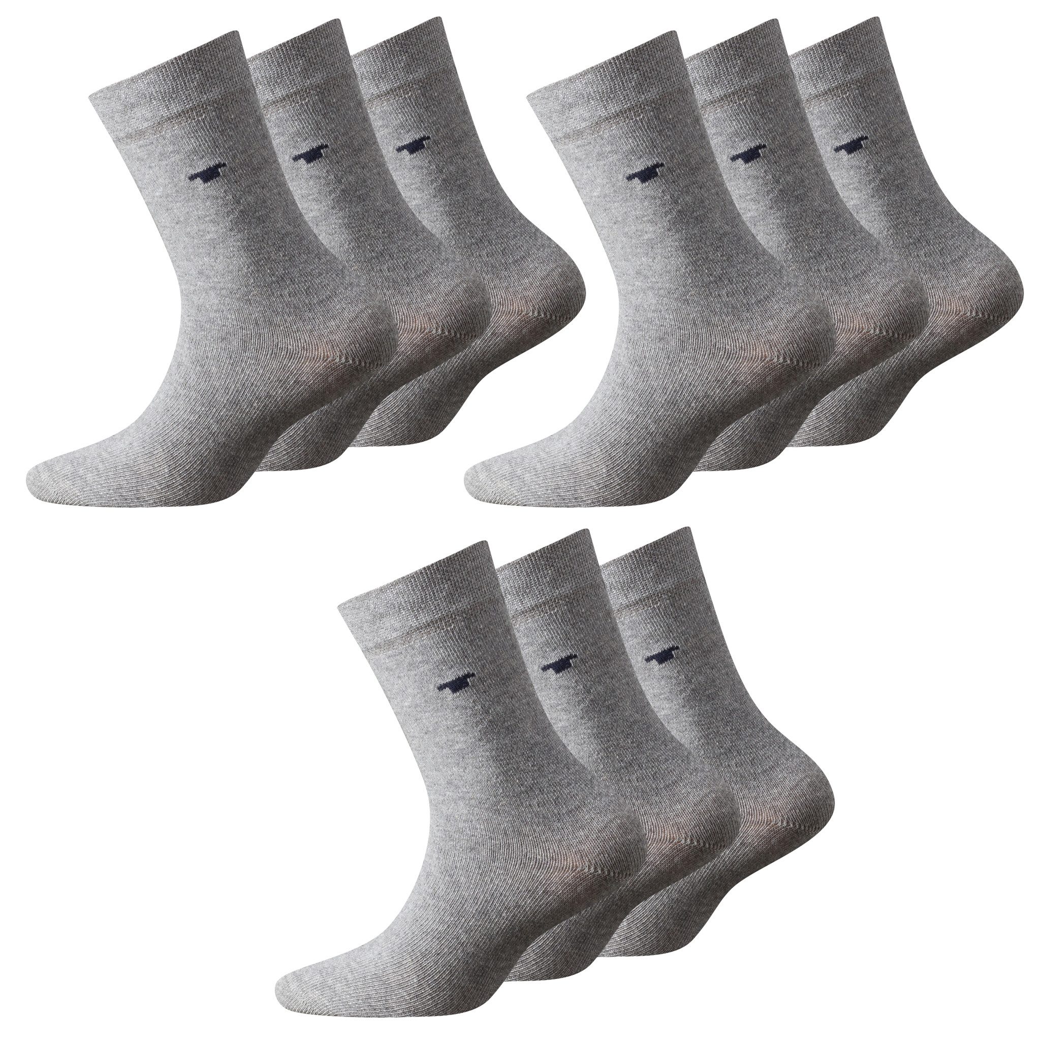 TOM TAILOR Strümpfe TOM TAILOR Kindersocken 9er Pack grau meliert TOM TAILOR Kindersocken 9er Pack grau meliert