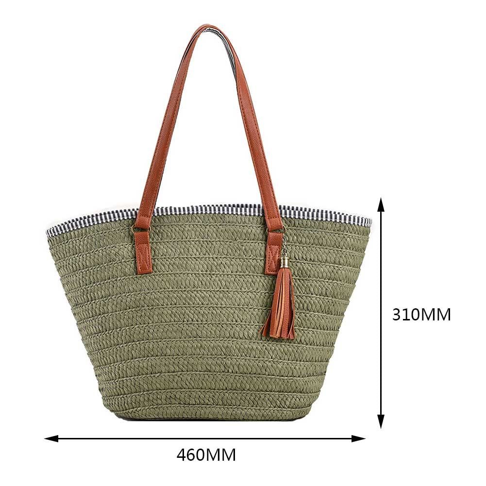 Coonoor Strandtasche Stroh Strand Schultertasche Tasche,Damen günstig online kaufen
