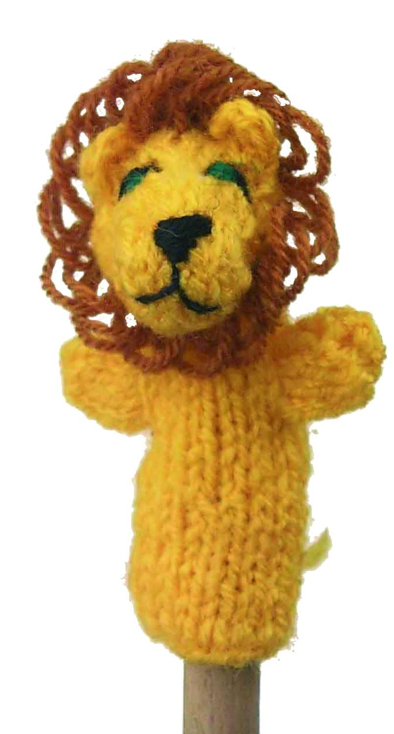 El Puente Fingerpuppe Gestrickte Fingerpuppe "Löwe", Handmade, Handmade