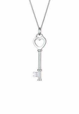 Elli Kette mit Anhänger Schlüssel Herz Liebesschlüssel 925 Silber