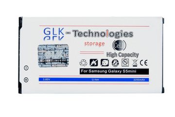 GLK-Technologies High Power Ersatzakku kompatibel mit Samsung Galaxy S5 Mini SM-G800F, Duos SM-G800H // EB-BG800BBC EB-BG800BBE, Original GLK-Technologies Battery, accu, 2250 mAh Akku, NEU Smartphone-Akku 2250 mAh (3.85 V)