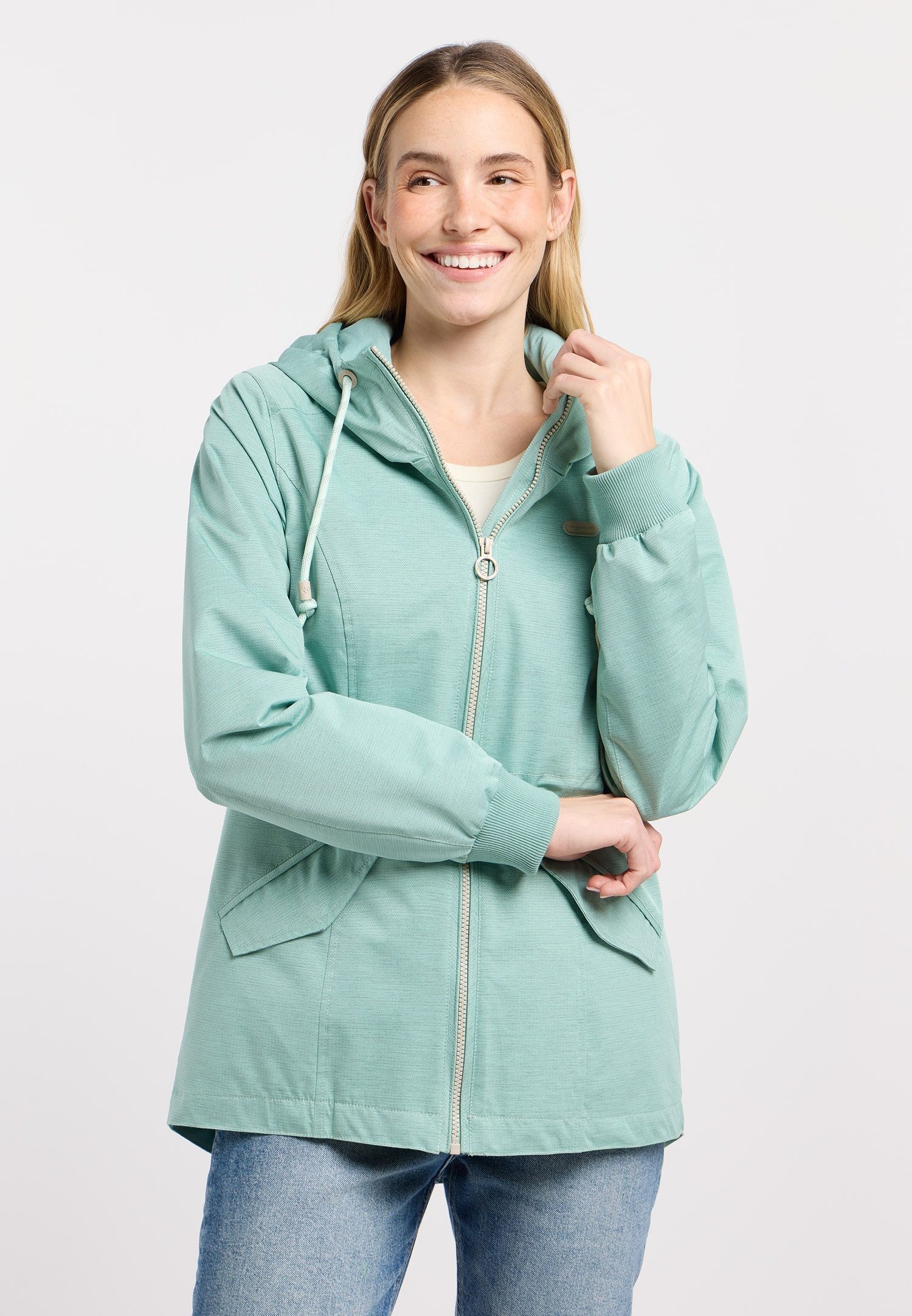 Ragwear Parka DOWEY Wasserabweisend mit Taillenkordel und Pattentaschen
