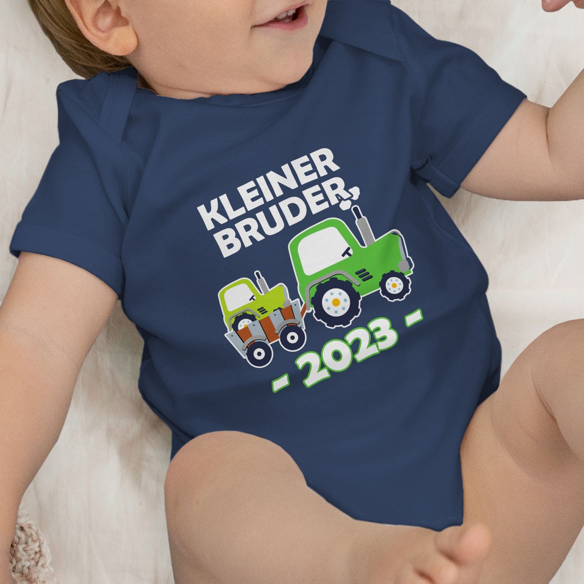 1 Bruder Bruder Kleiner Shirtracer Traktor Blau 2023 Navy Shirtbody Kleiner