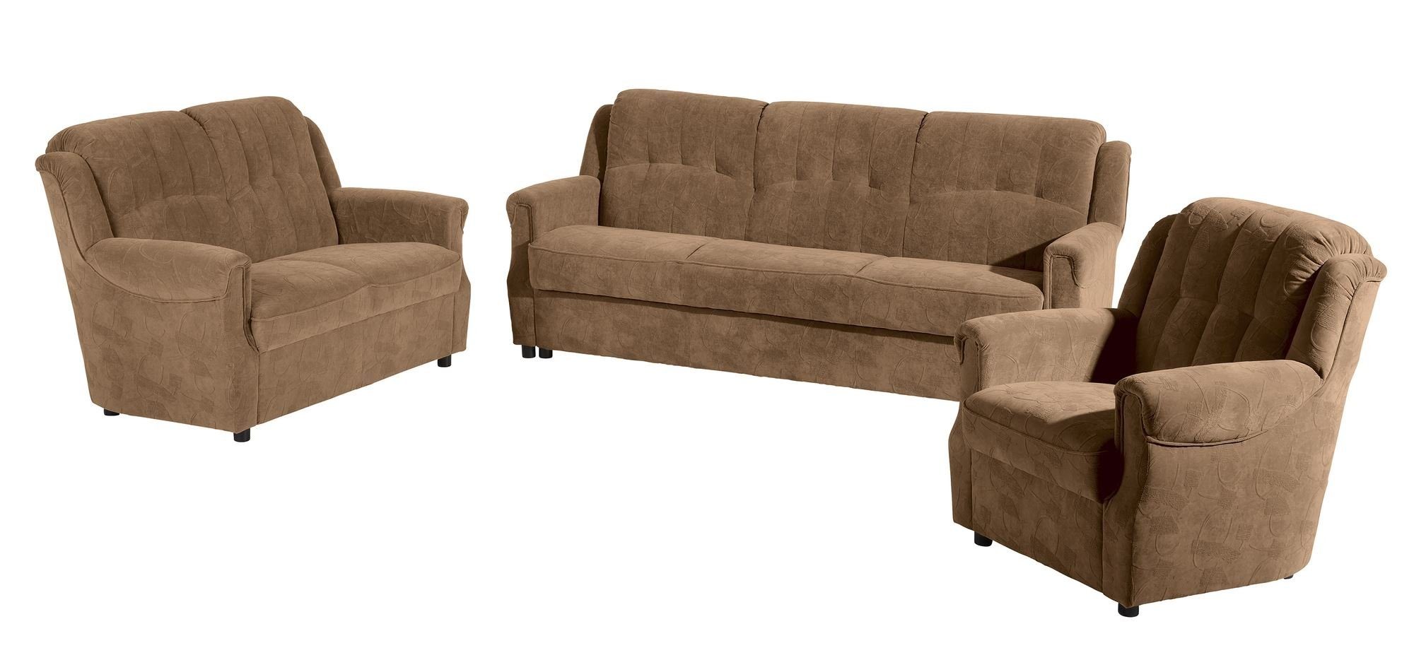 58 aufm Kessel Sofa Sofa 3-Sitzer mit Bettfunktion Karuna Bezug Microf, Sparpreis inkl. Kostenlosem Versand 1 Teile, hochwertig verarbeitet,bequemer Sitz