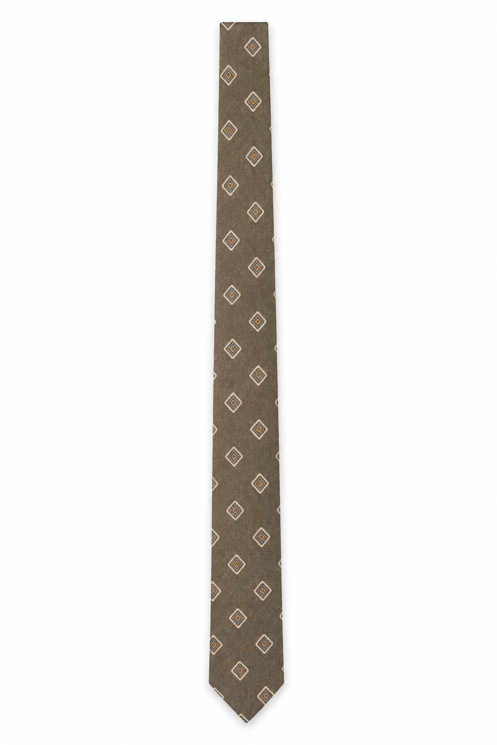 Prince Bowtie Krawatte - Krawatte 7cm - Wollkrawatte mit Rauten Muster