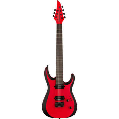 Jackson E-Gitarre, Pro Plus Dinky MDK HT7 Red with Black Bevels - E-Gitarre