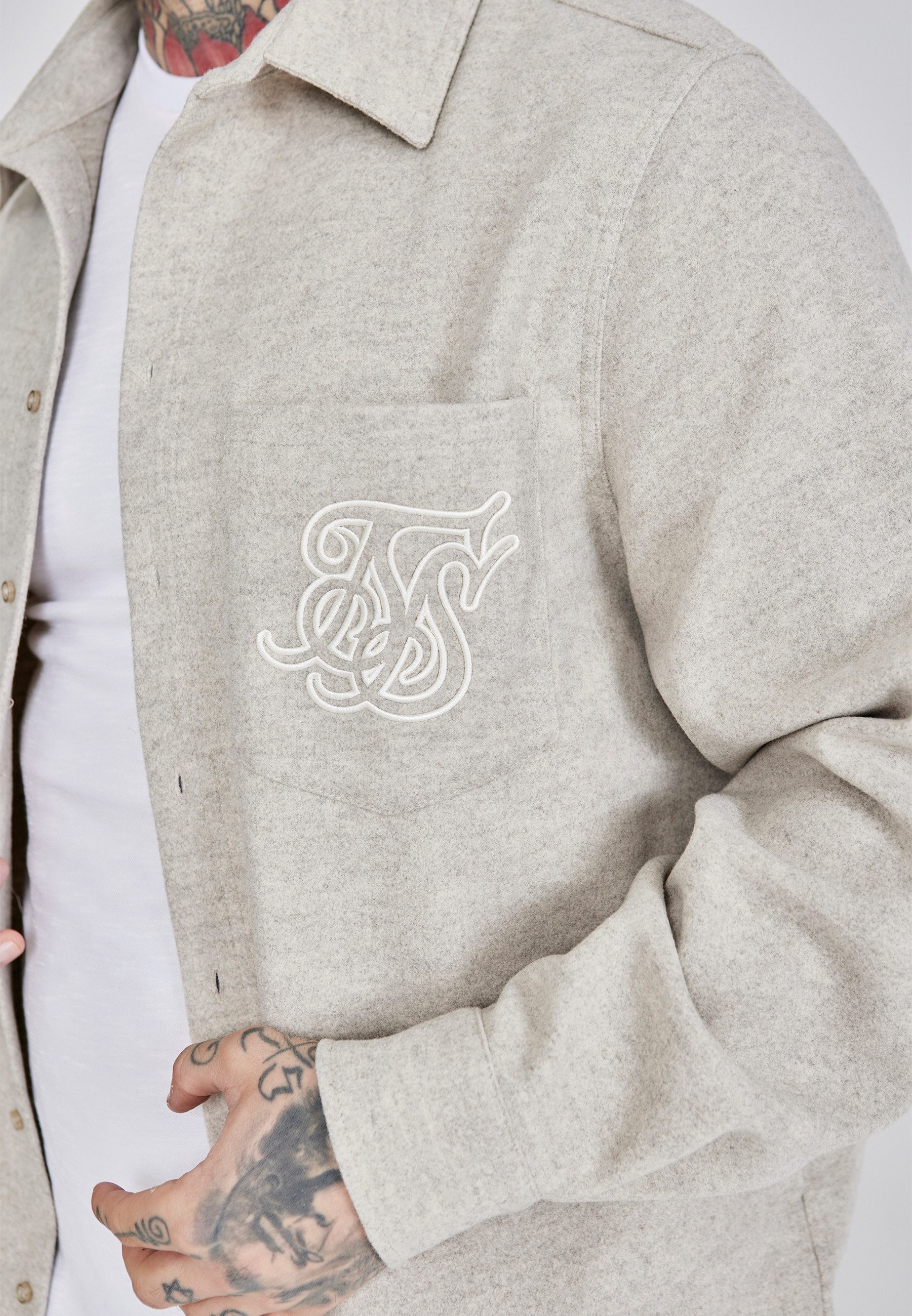 Siksilk Hemdjacke SikSilk Herren Overshirt günstig online kaufen