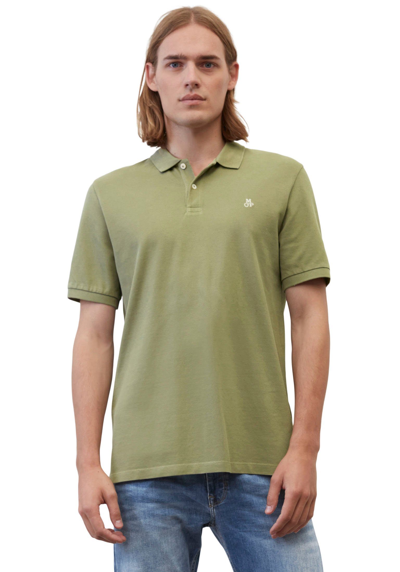 aus Marc Bio-Baumwolle reiner, in Organic Poloshirt, Cotton-Piqué-Qualität O\'Polo weicher Poloshirt