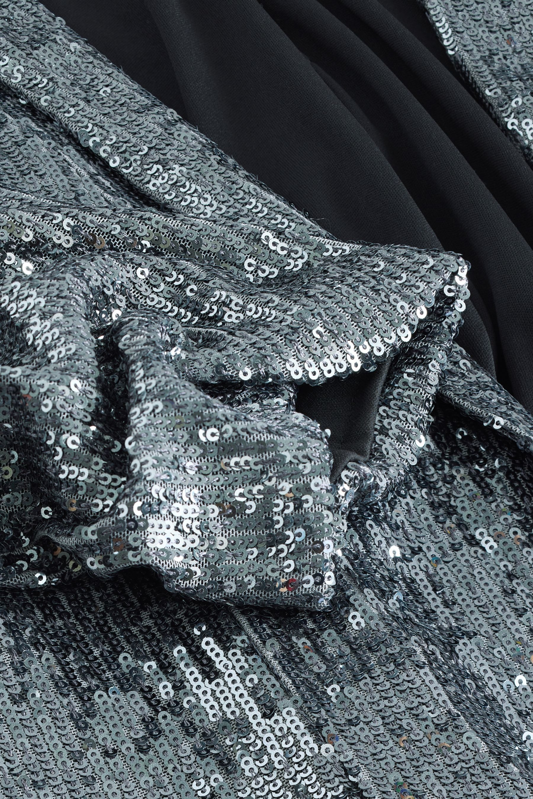 Next Jackenblazer Blazer mit gerafften Ärmeln und Pailletten (1-tlg)