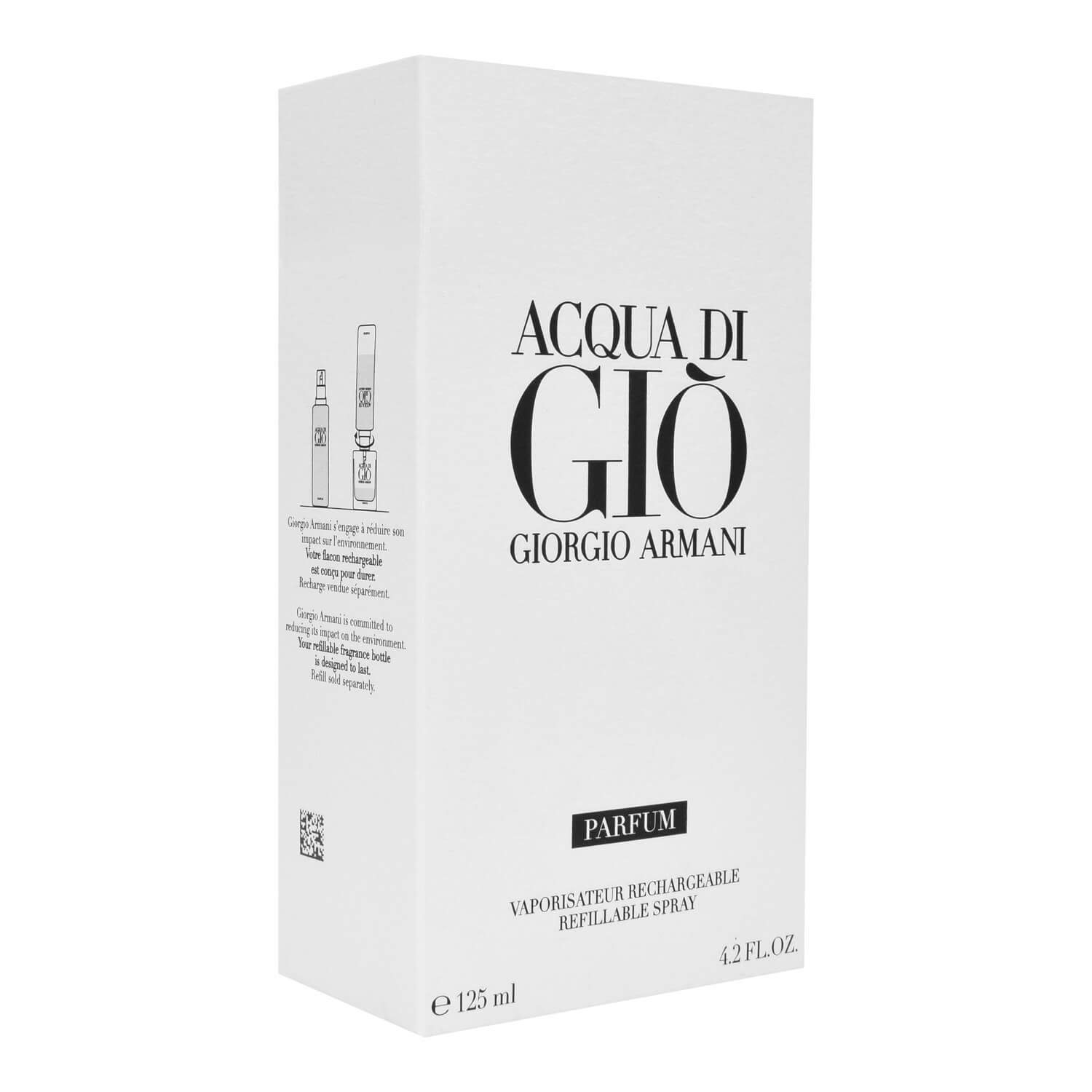 Giorgio Armani Extrait Parfum Homme Gio 125 nachfüllbar Acqua Di ml