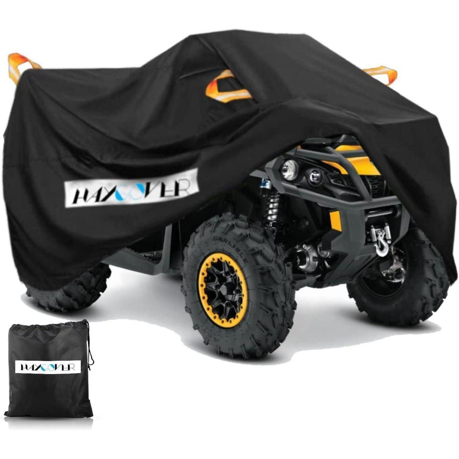 LuxusKollektion Schutzplane XXXL ATV Abdeckung wasserdicht Heavy Duty 102 Inches 300D Oxford Cloth
