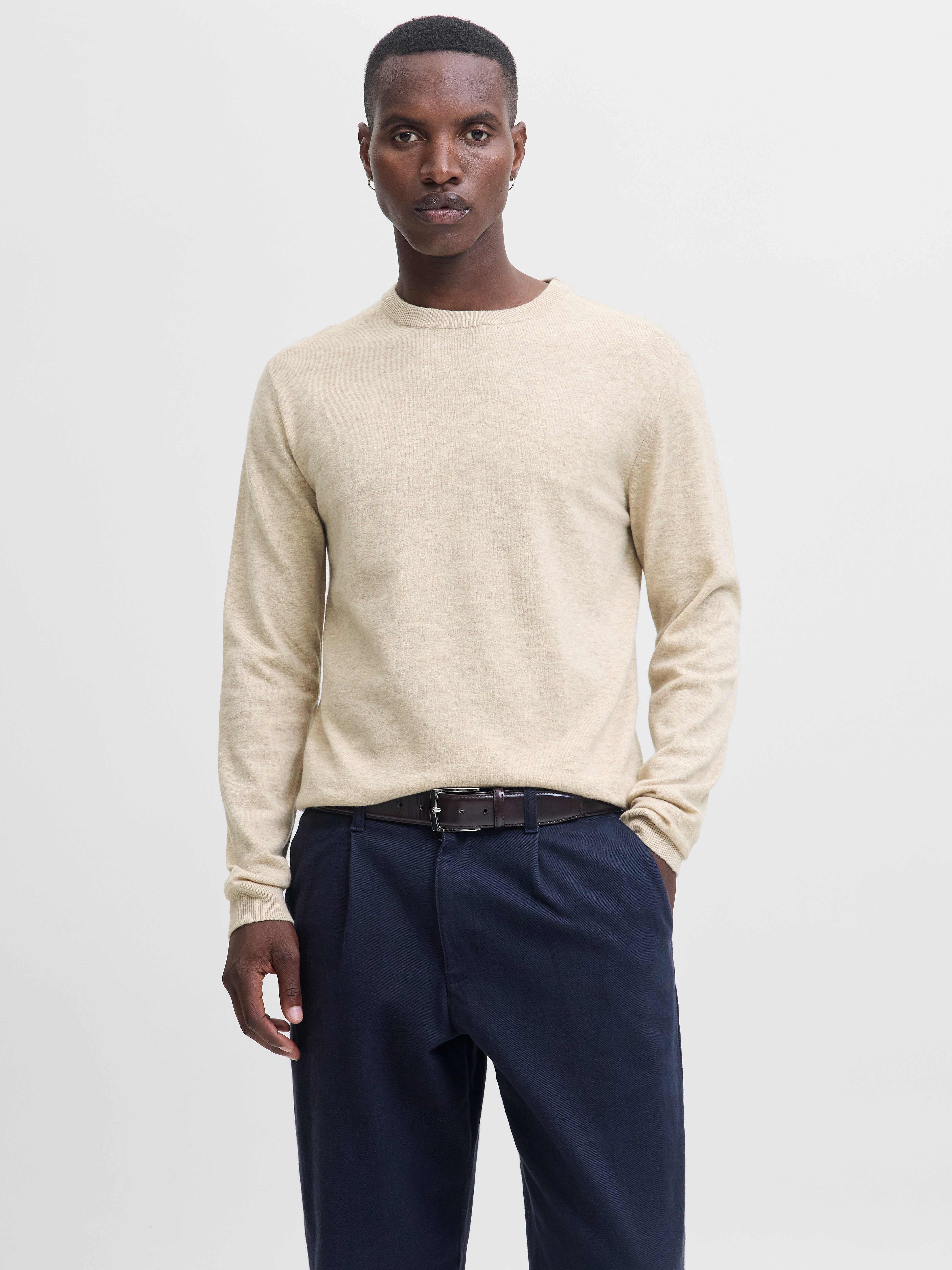 Jack & Jones Strickpullover JJEPERFECT WOOL KNIT CREW NECK SN günstig online kaufen