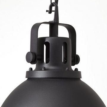 Lightbox Pendelleuchte, ohne Leuchtmittel, Hängelampe, kürzbar, 133 cm Höhe, Ø 38 cm, E27, max. 60 W, Metall/Glas