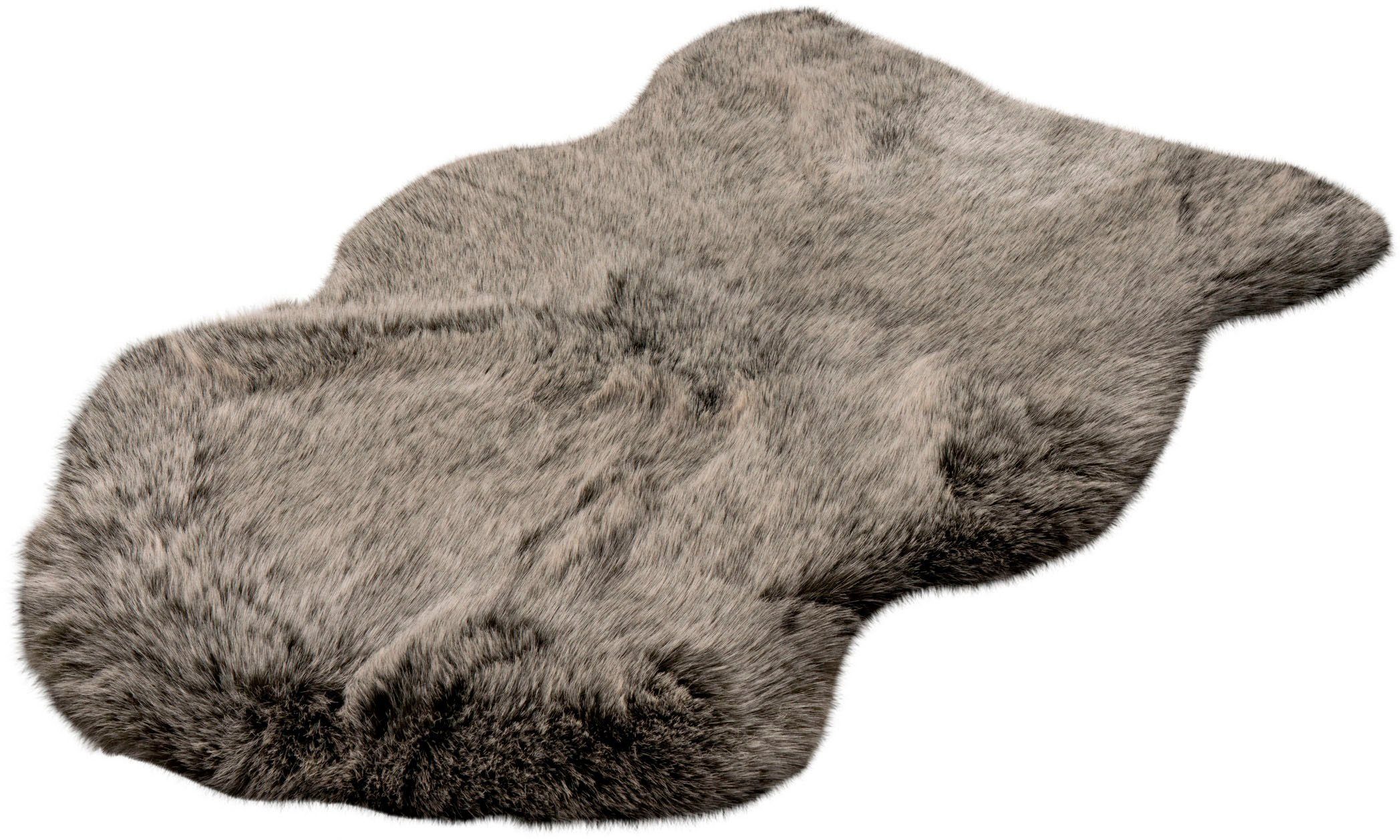 calo-deluxe Fellteppich Emica-1000, fellförmig, Höhe: 52 mm, Kunstfell, Wohnzimmer