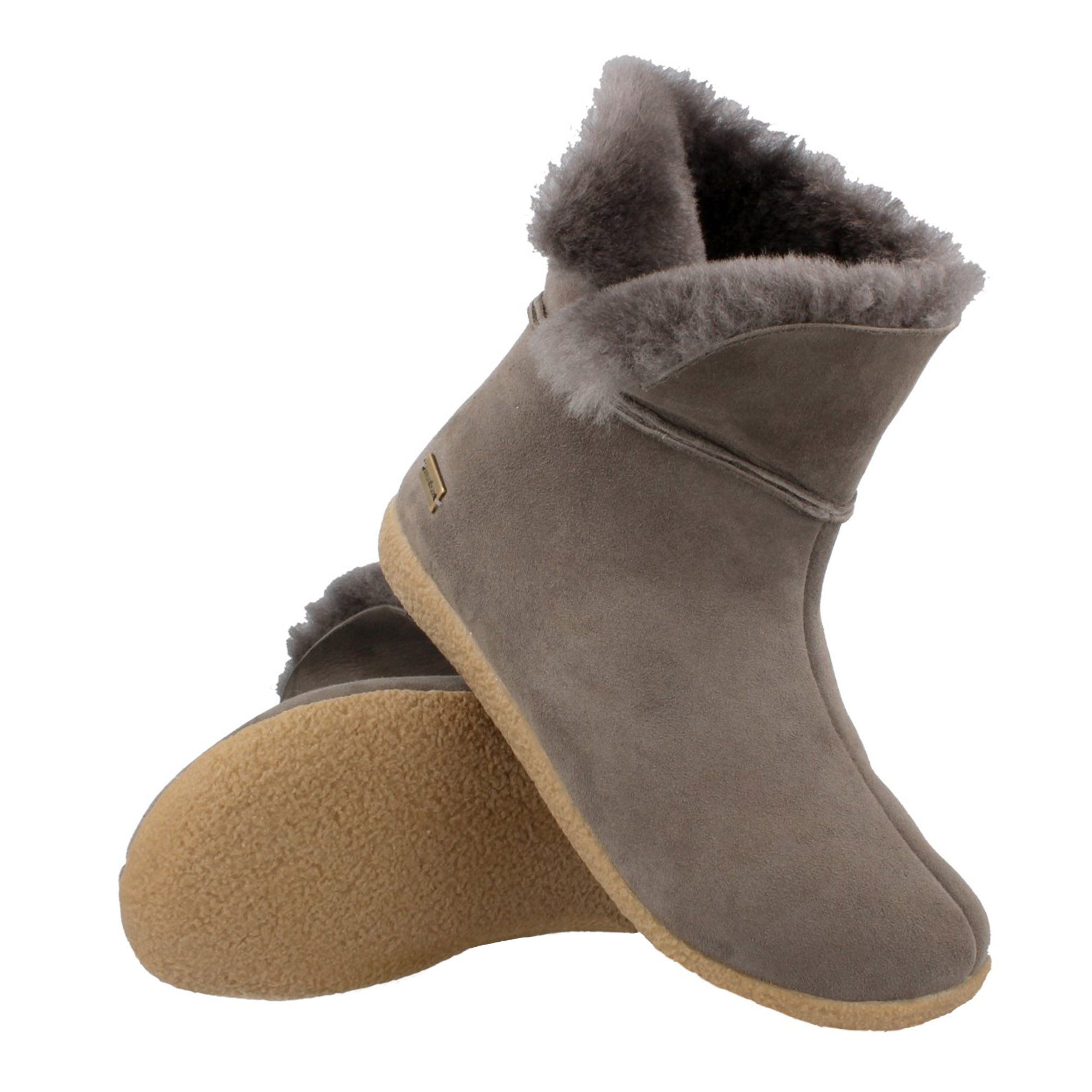 Haflinger Lemmi Lammfell Hausschuhe Stiefel Unisex Hausschuh