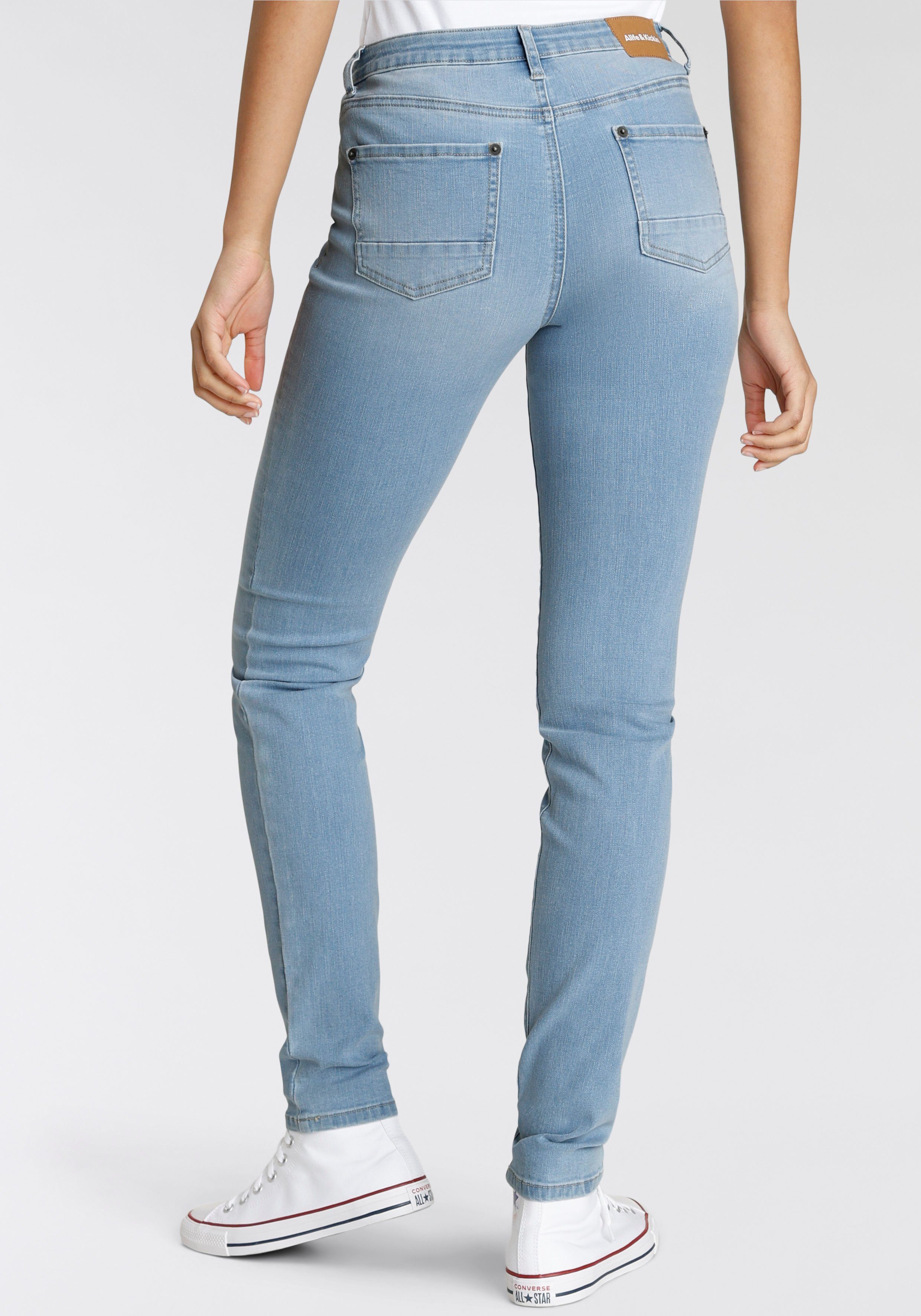 Alife light NolaAK & Slim-Fit used KOLLEKTION NEUE blue High-waist-Jeans Kickin