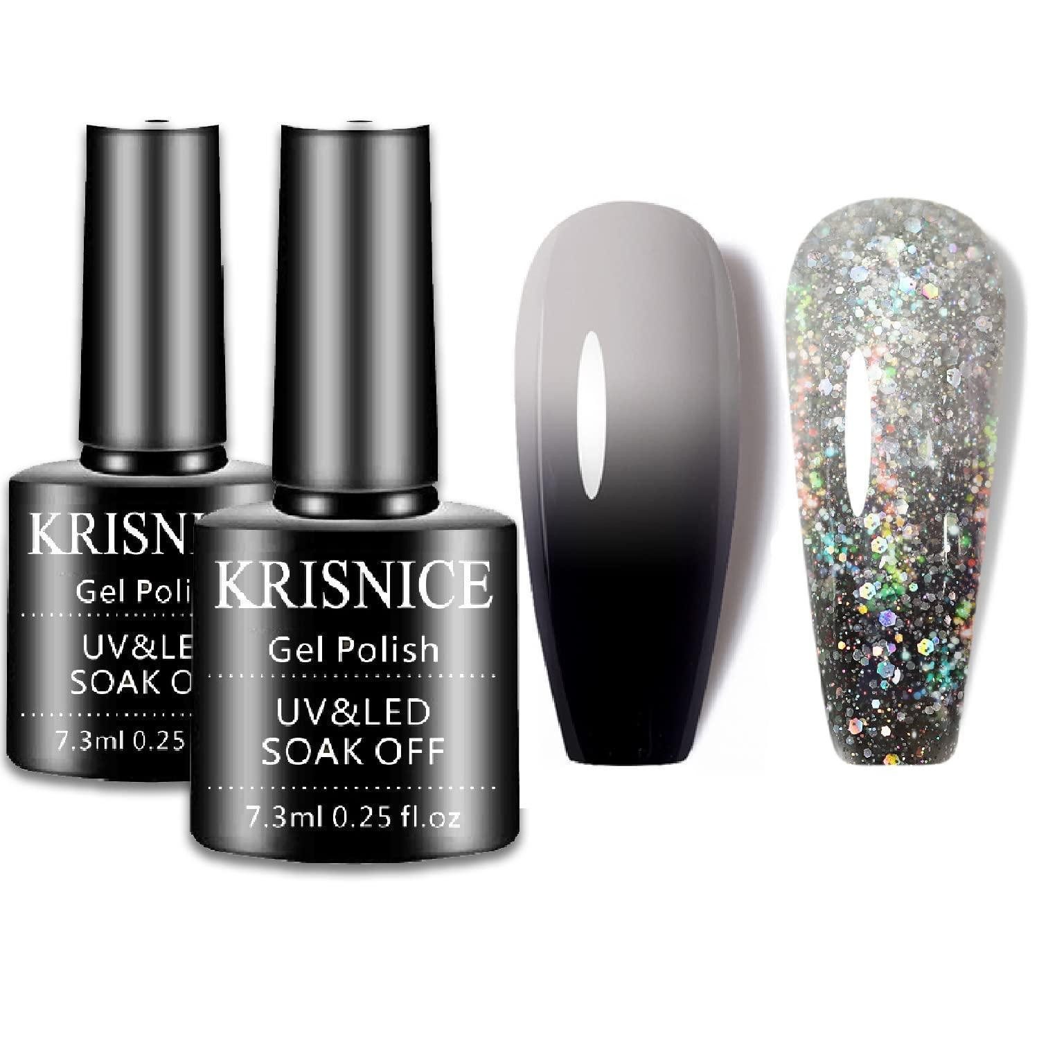 LuxusKollektion Nagellack-Set Farbwechsel Gel Nagellack Set 2er Pack