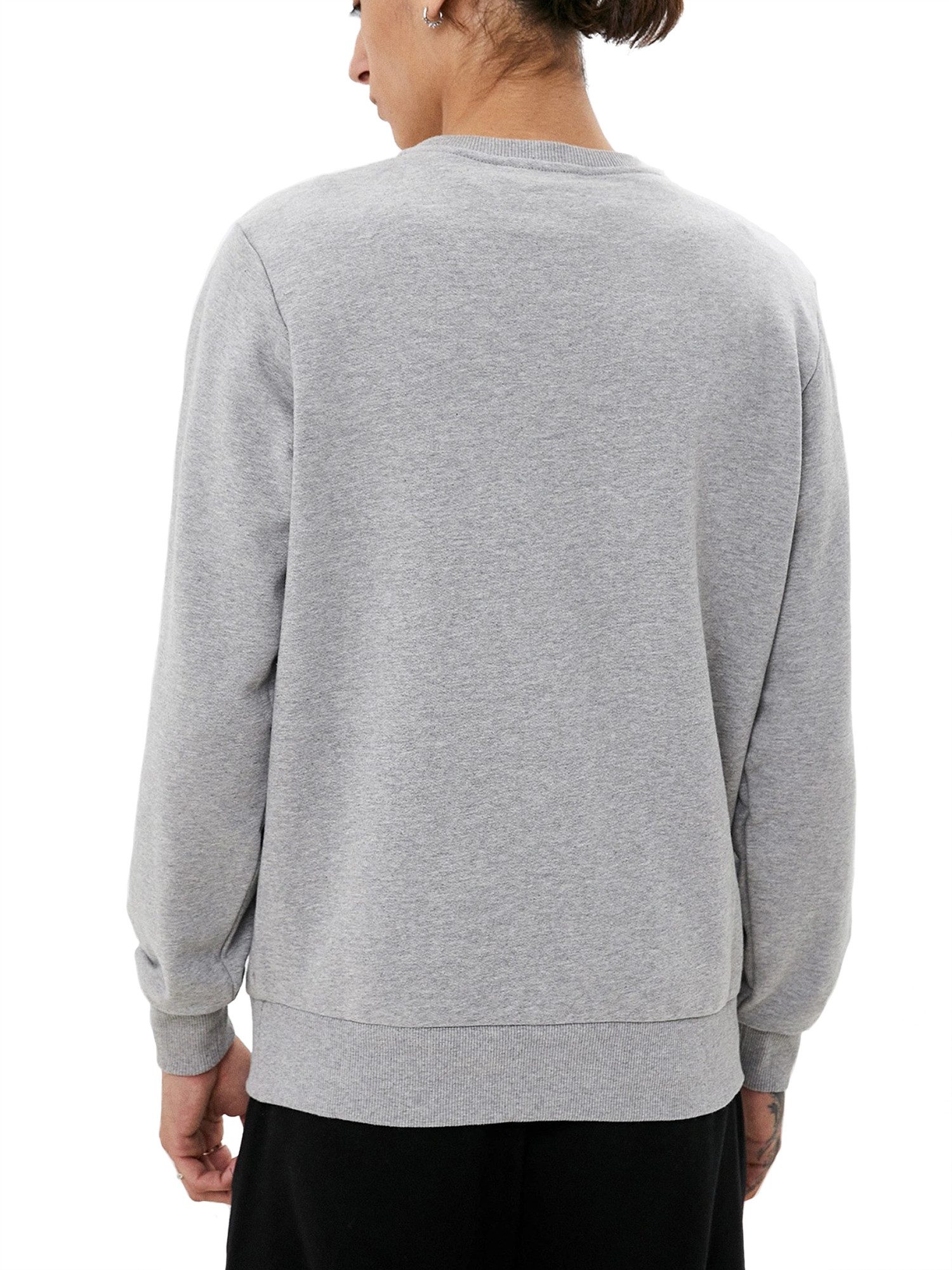Diesel Sweatshirt Regular Fit Pullover - S-GIRK-N80 Grau Superweicher Herre günstig online kaufen