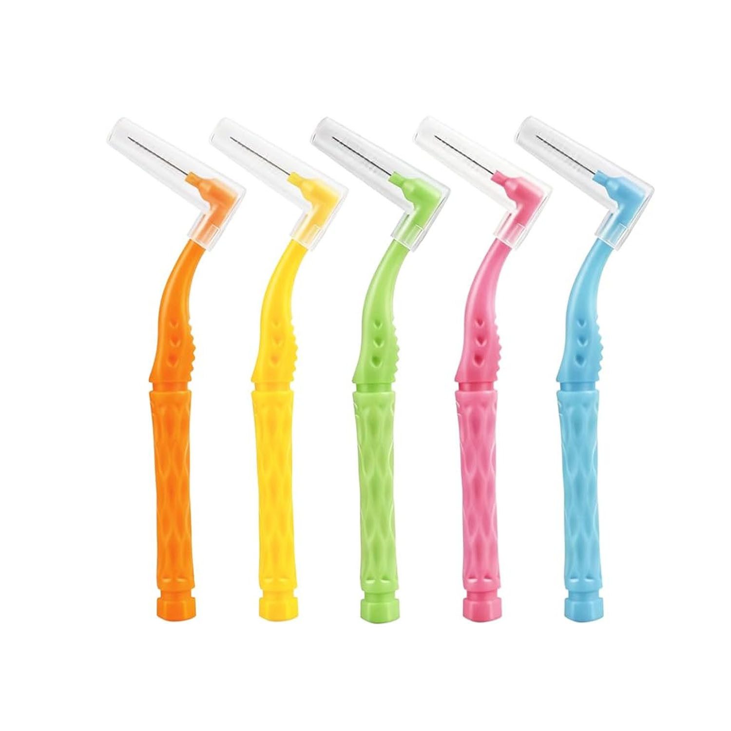 FELIXLEO Zahnbürste 100 Stk Interdentalbürsten Set 5 Größen mit Aufbewahrungsbox