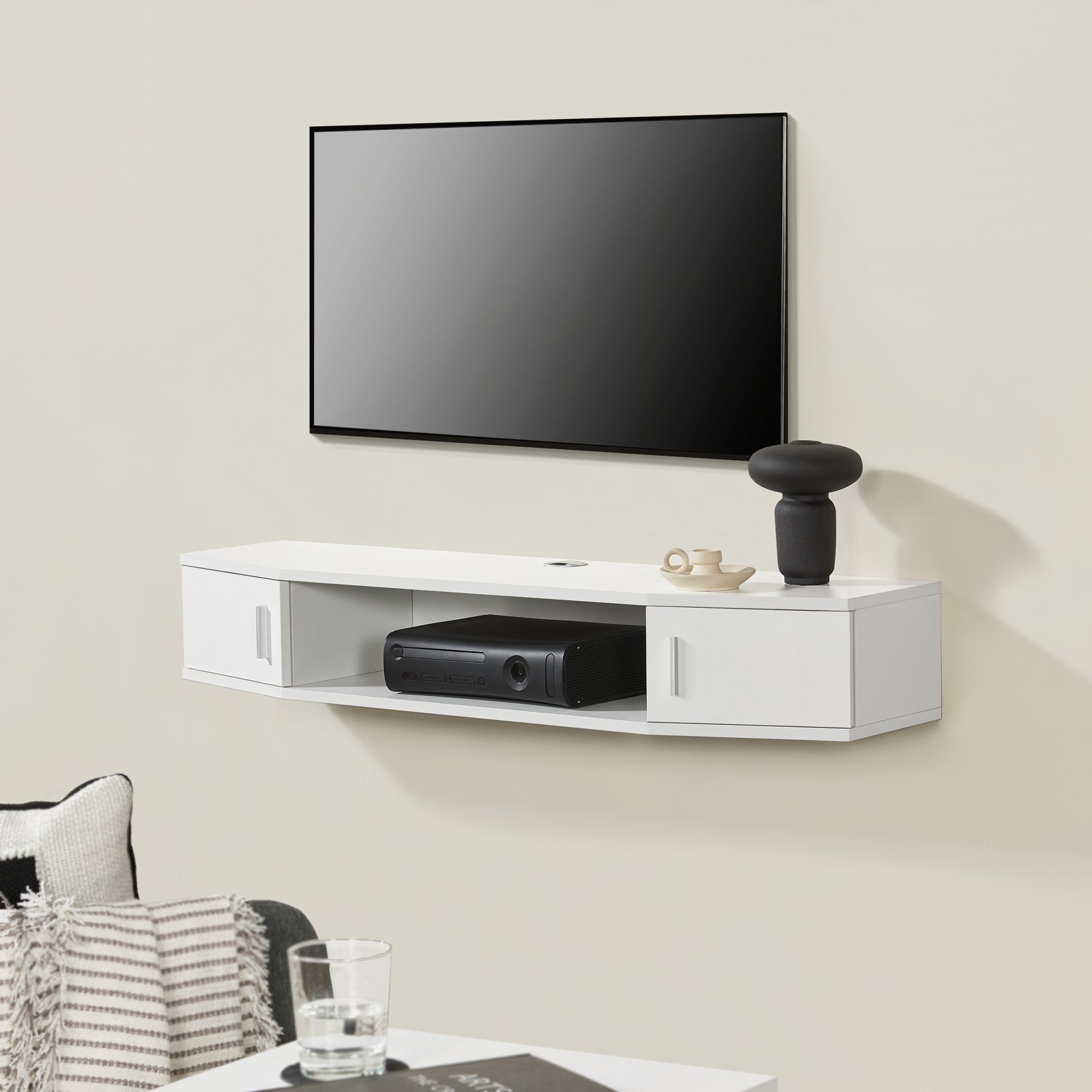en.casa TV-Regal, »Tørring« mit 2 Türen günstig online kaufen