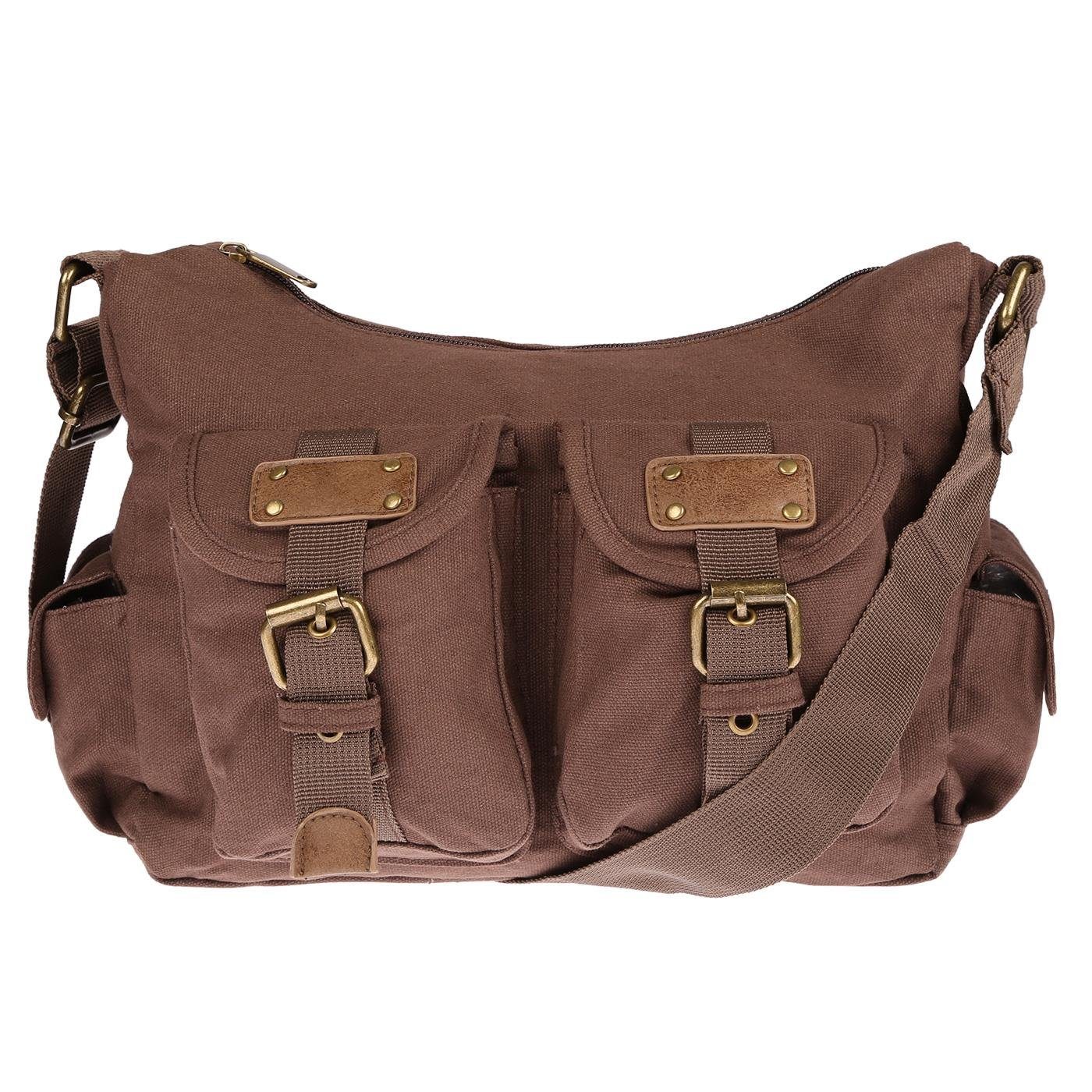 Umhängetasche Damen Tasche Schultertasche Bag Canvas Shopper