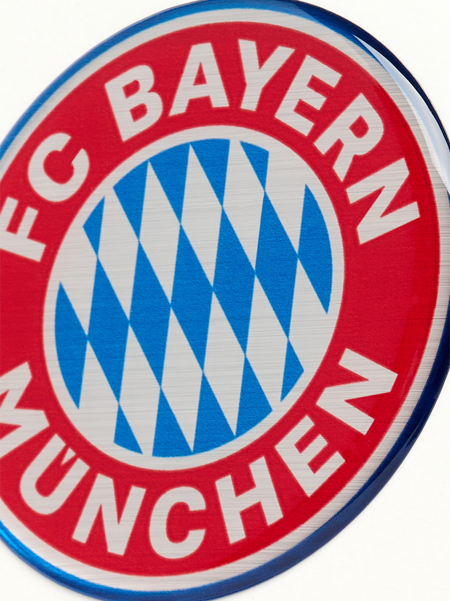 FC Bayern München Aufkleber FC Bayern München 3D Aufkleber Logo 2er-Set (Rot)