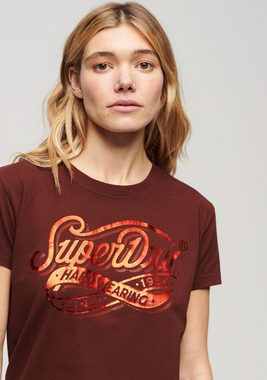 Superdry Print-Shirt FOIL WORKWEAR FITTED TEE